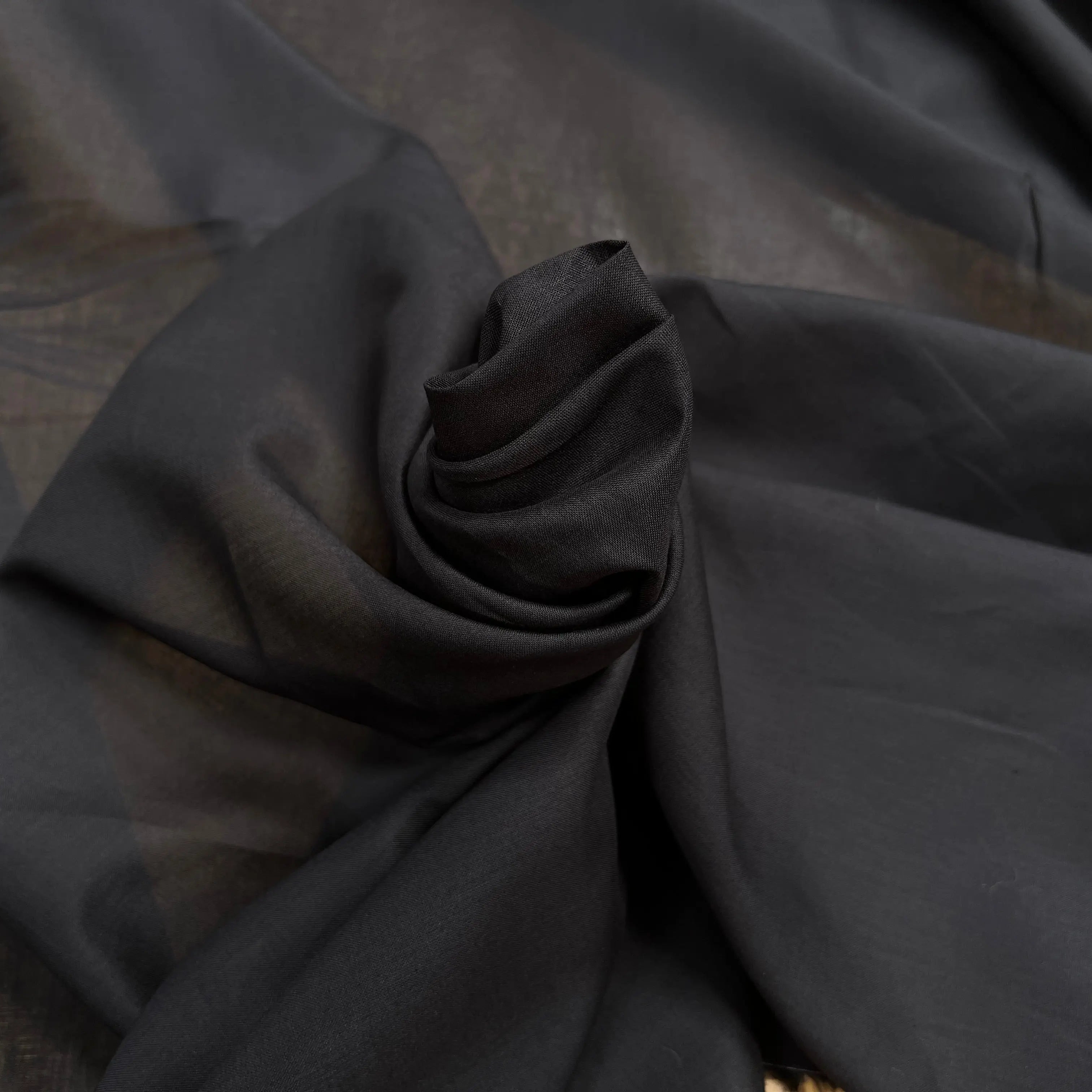 VOILE DE COTON NOIR SOUPLE - My Little Coupon