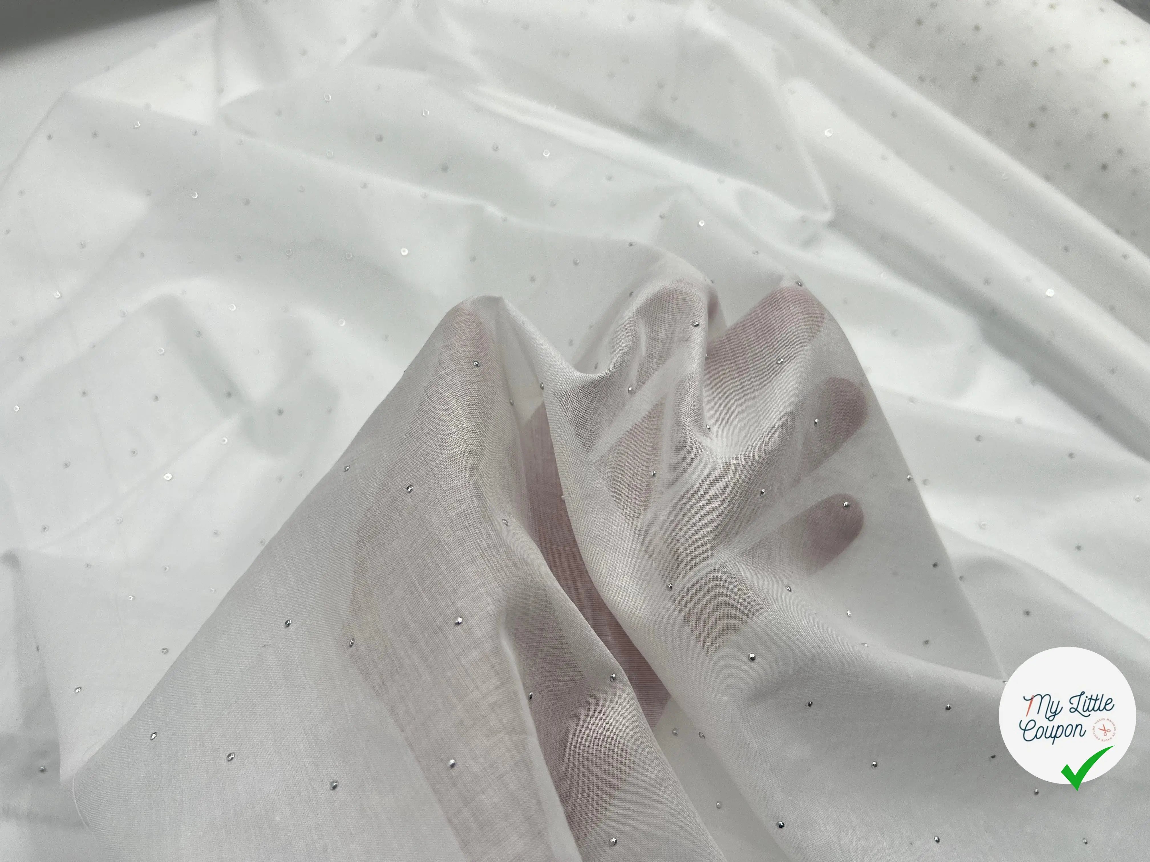 VOILE DE COTON PRÉMIUM PETITS ALUMINIUM - My Little Coupon - tissu - coudre