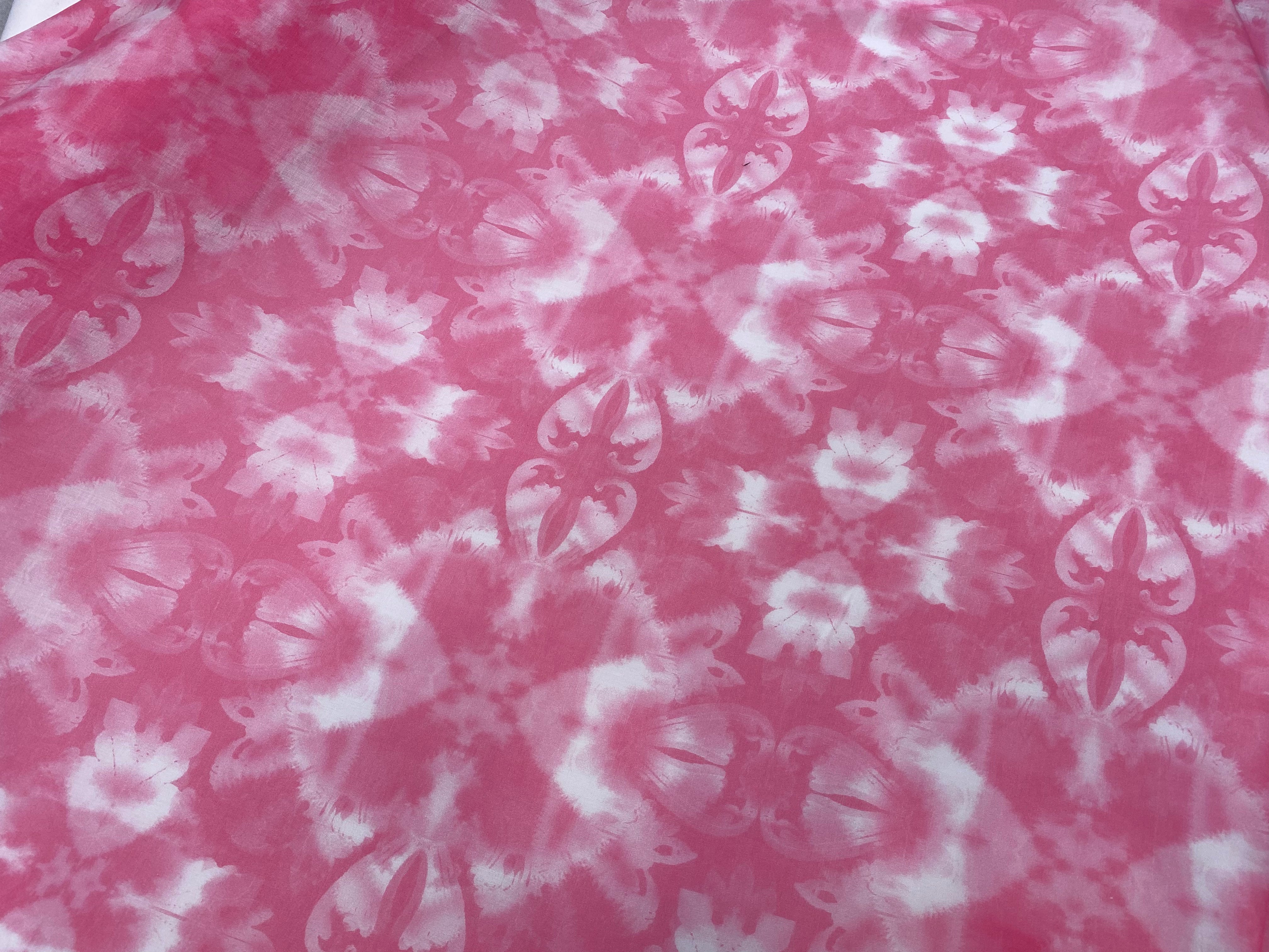VOILE DE COTON ROSE BARBE À PAPA ÉMERISÉ - My Little Coupon