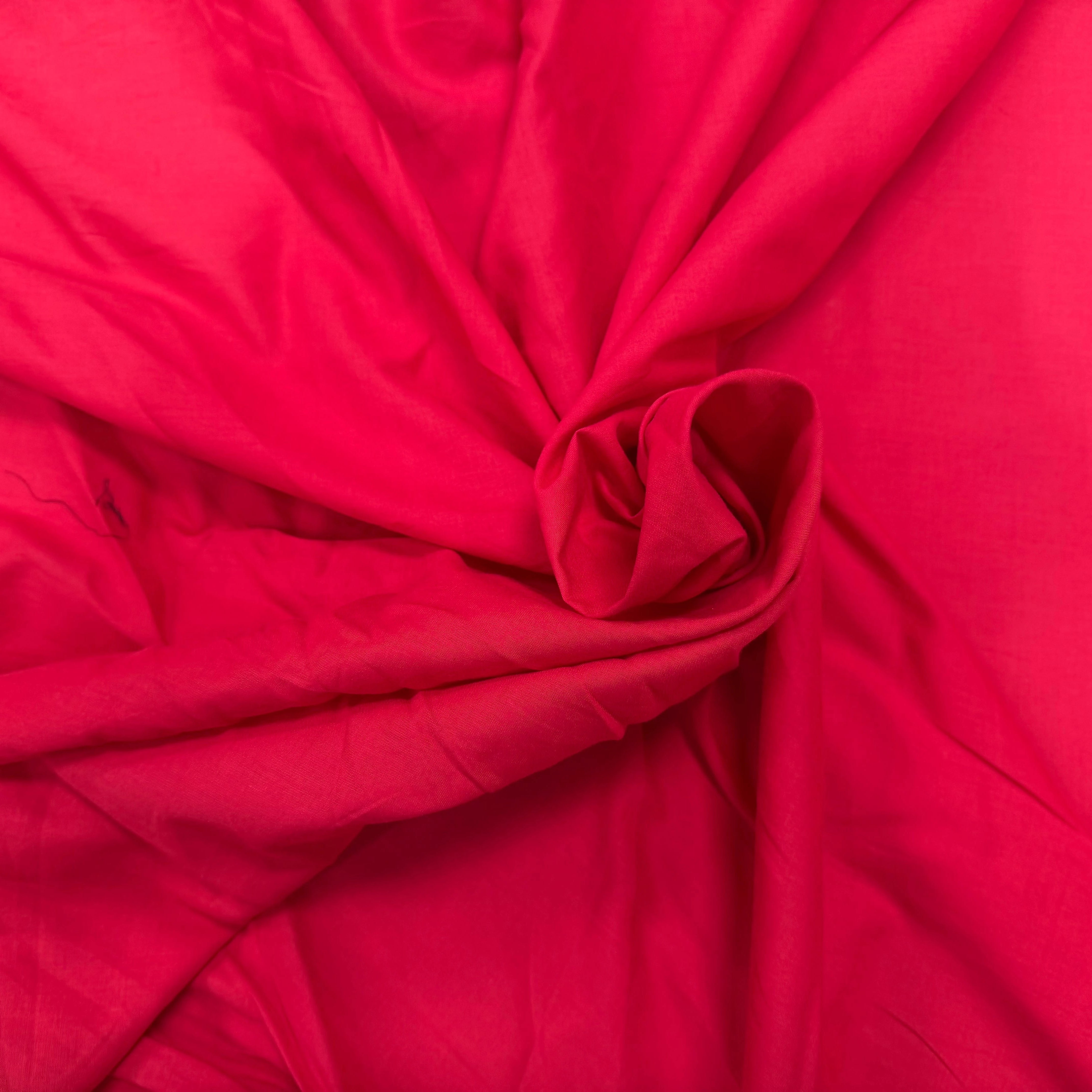 VOILE DE COTON ROUGE BELLE DENSITÉ - My Little Coupon