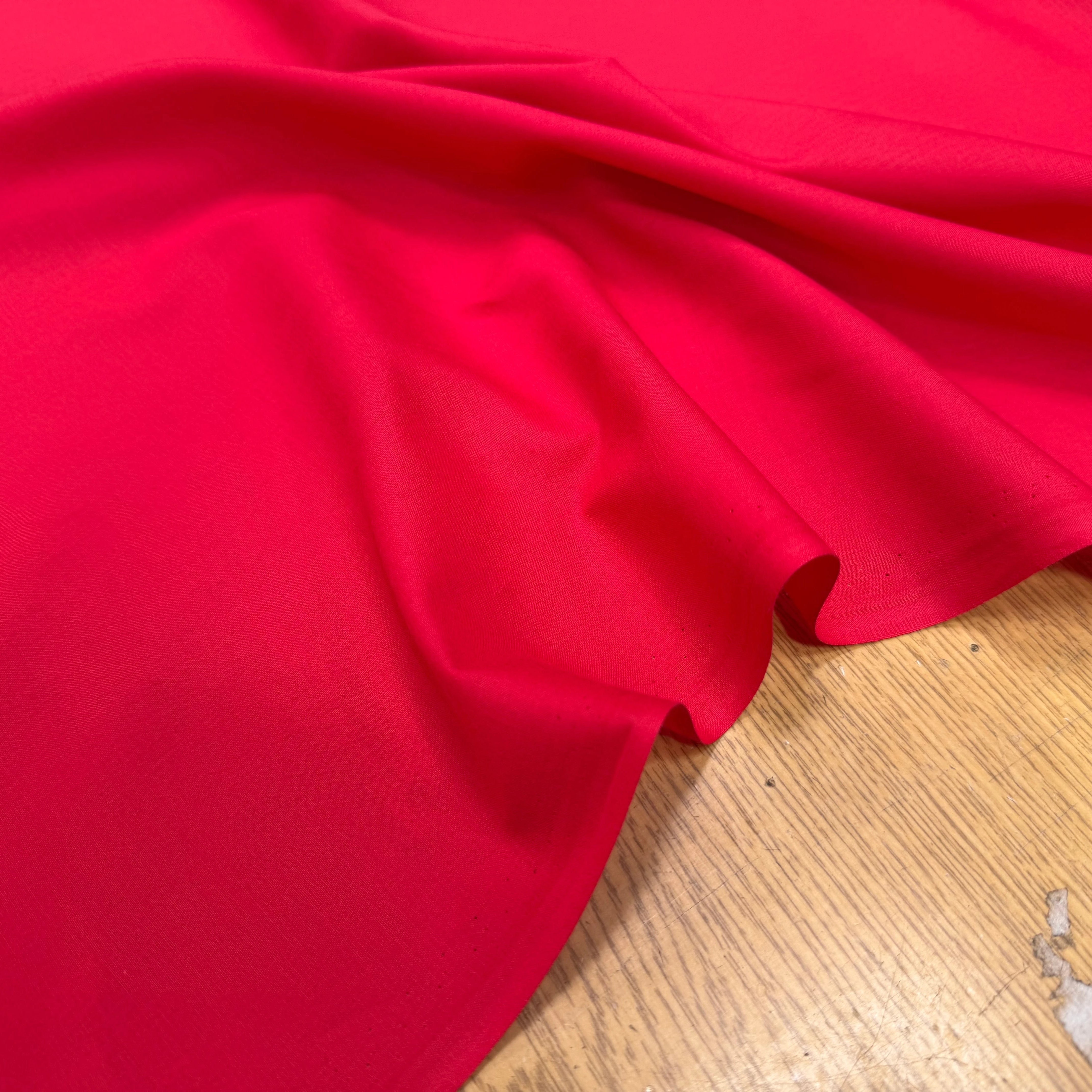 VOILE DE COTON ROUGE BELLE DENSITÉ - My Little Coupon