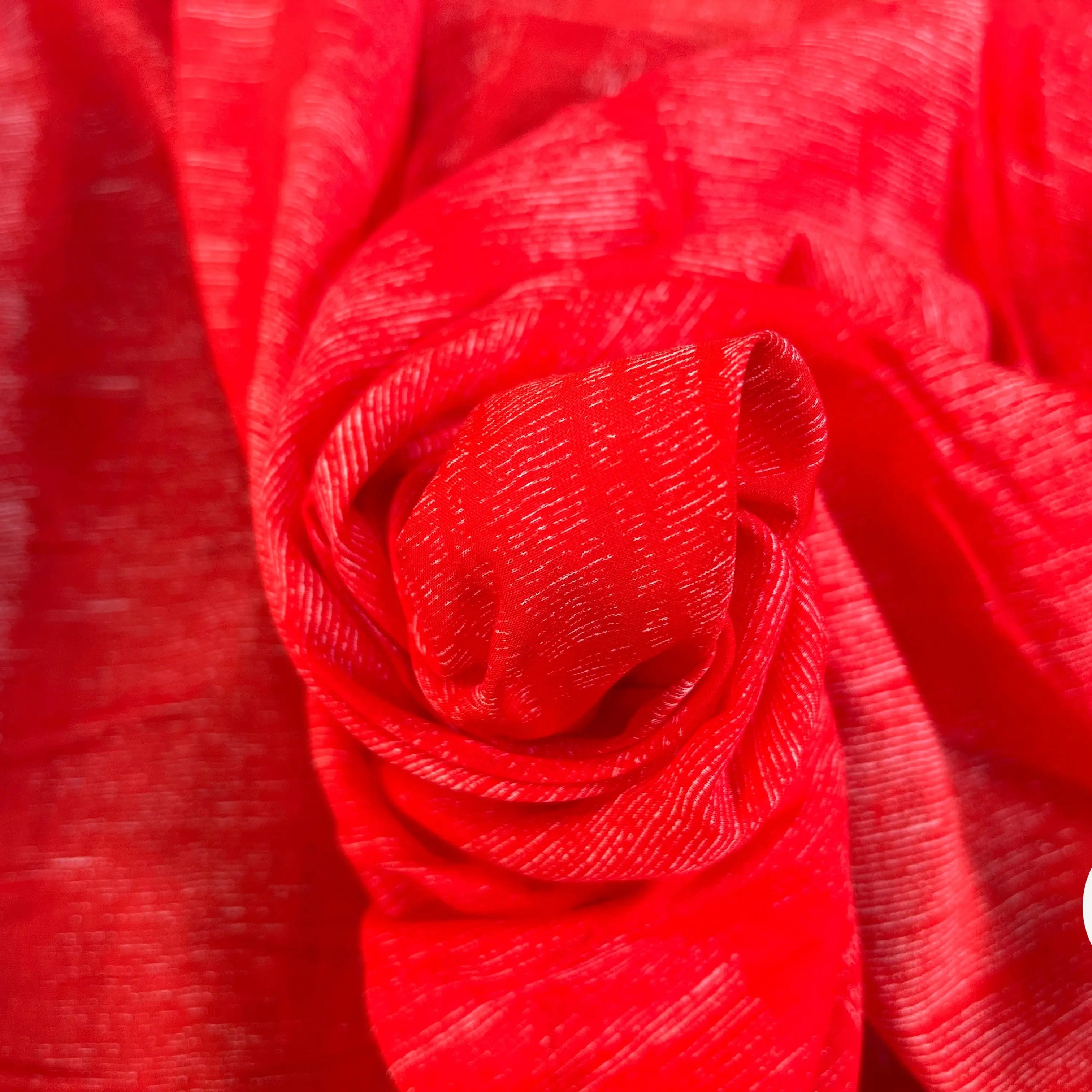 VOILE DE COTON ROUGE BLANC - My Little Coupon