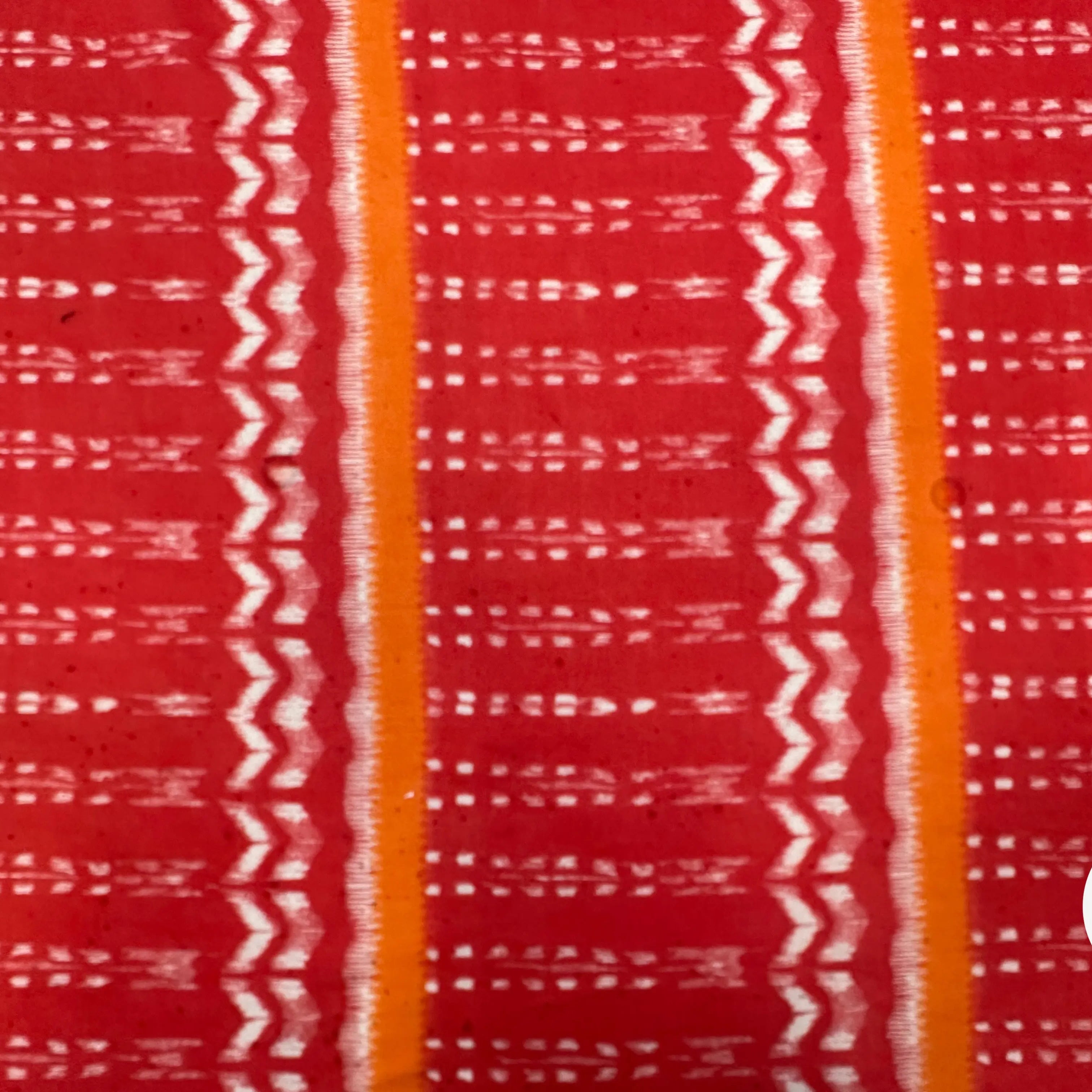 VOILE DE COTON SOIE ORANGE RED TRIBAL MLC INTERN