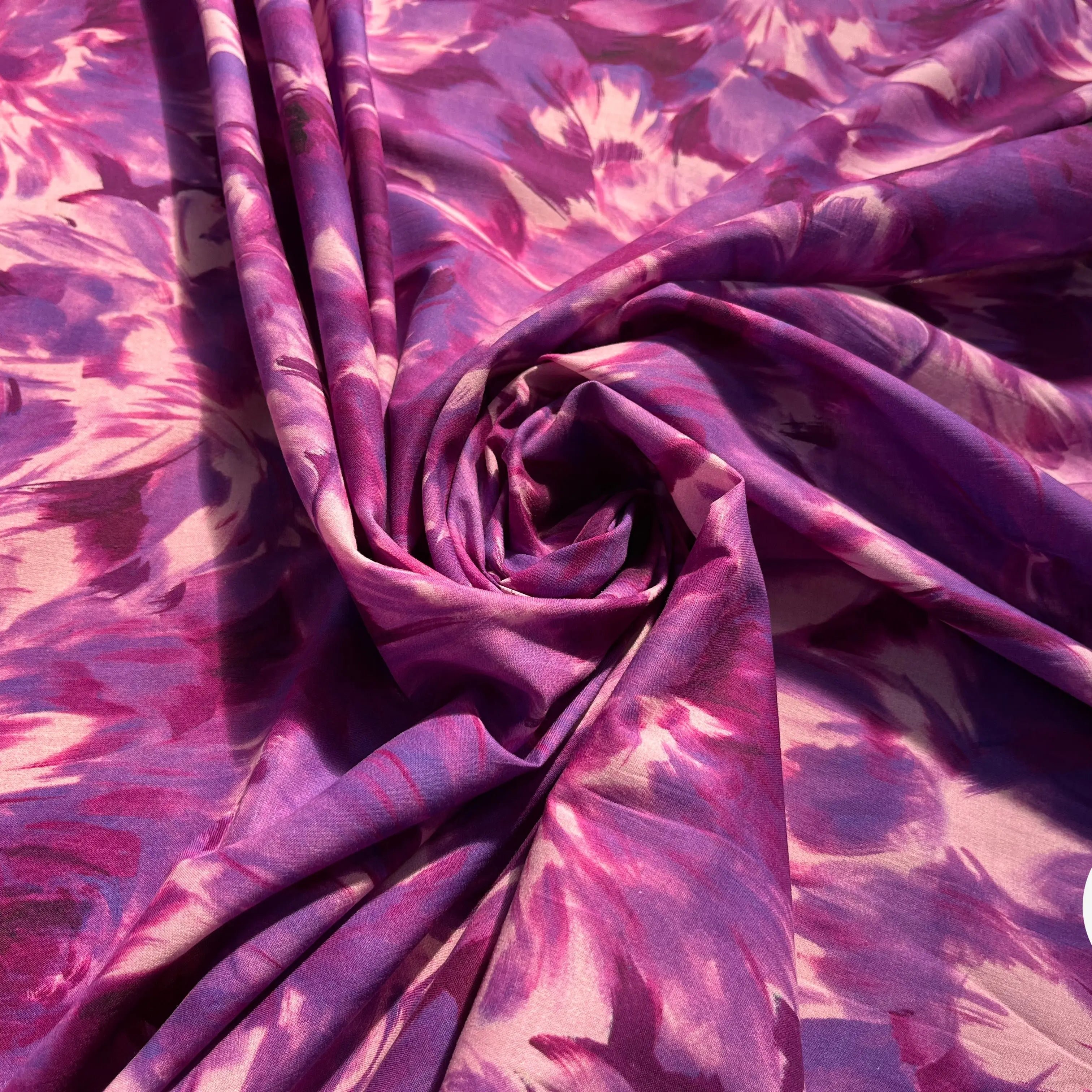 VOILE DE COTON TIE&DYE BLEU&VIOLET - My Little Coupon