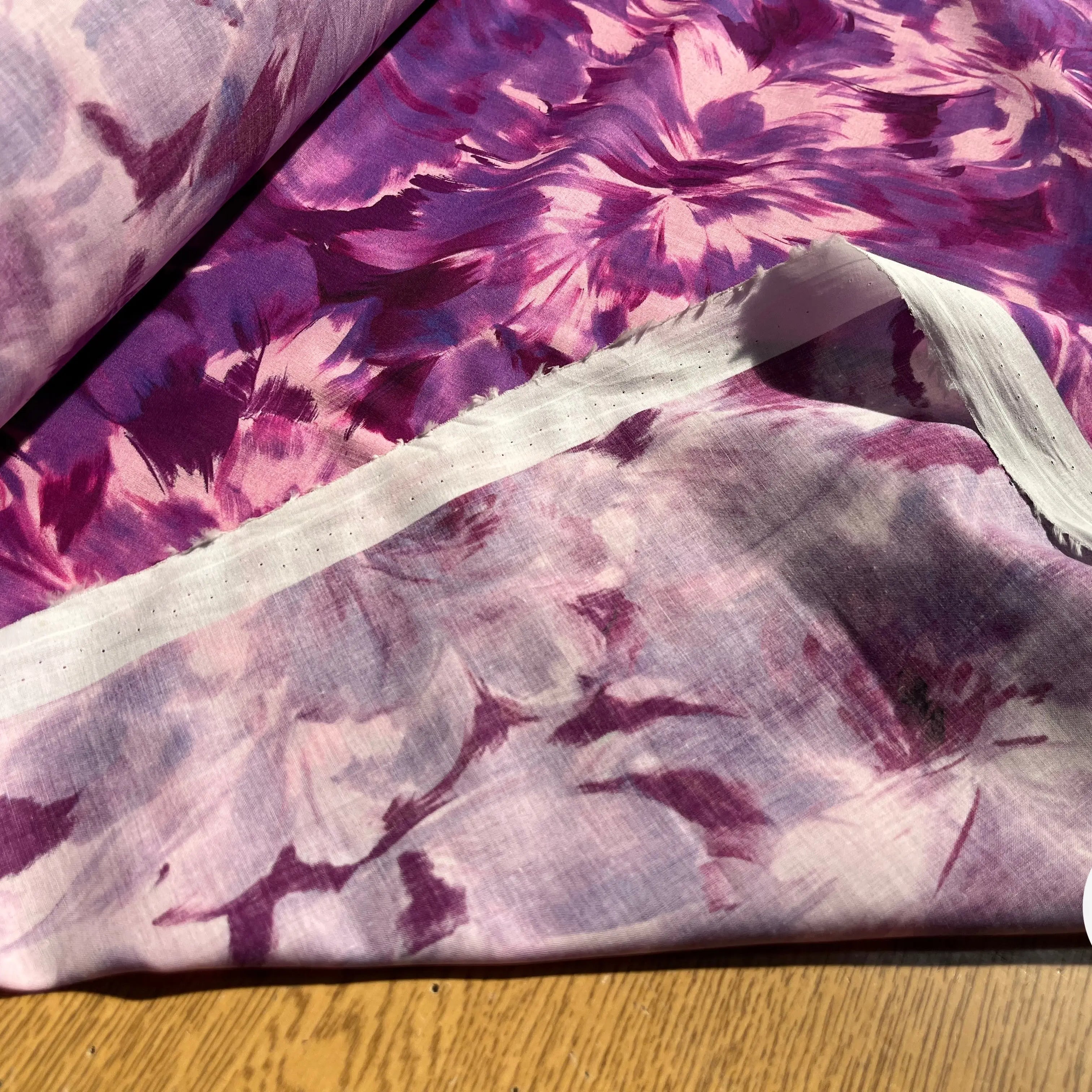 VOILE DE COTON TIE&DYE BLEU&VIOLET - My Little Coupon