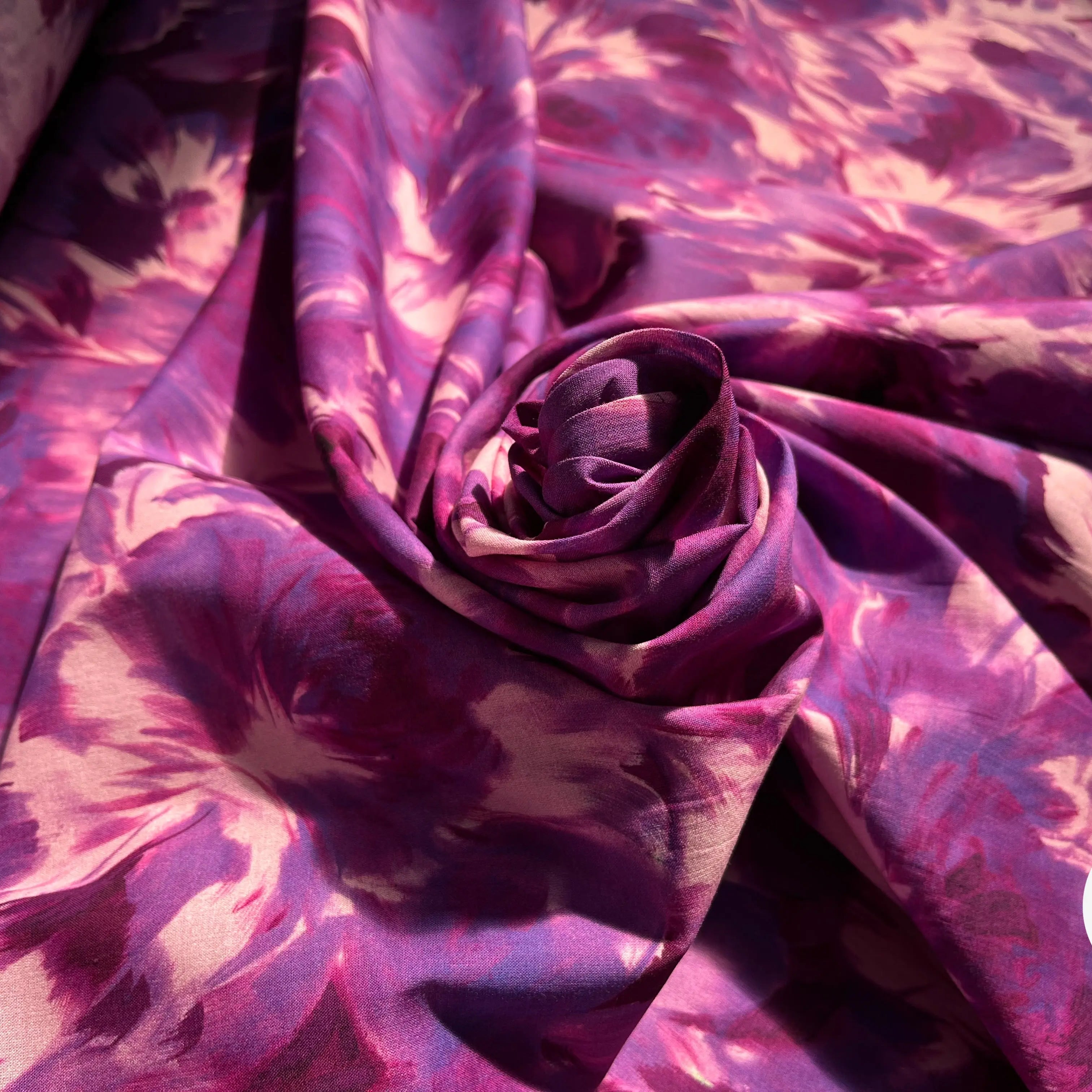 VOILE DE COTON TIE&DYE BLEU&VIOLET - My Little Coupon