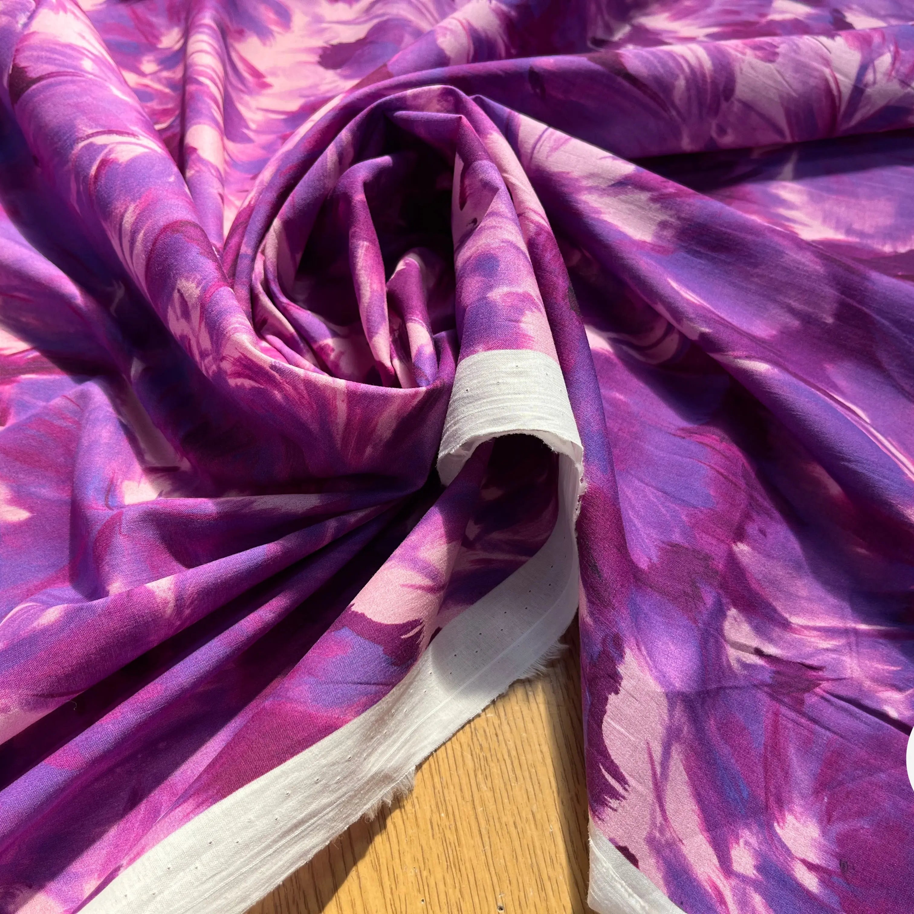 VOILE DE COTON TIE&DYE BLEU&VIOLET - My Little Coupon