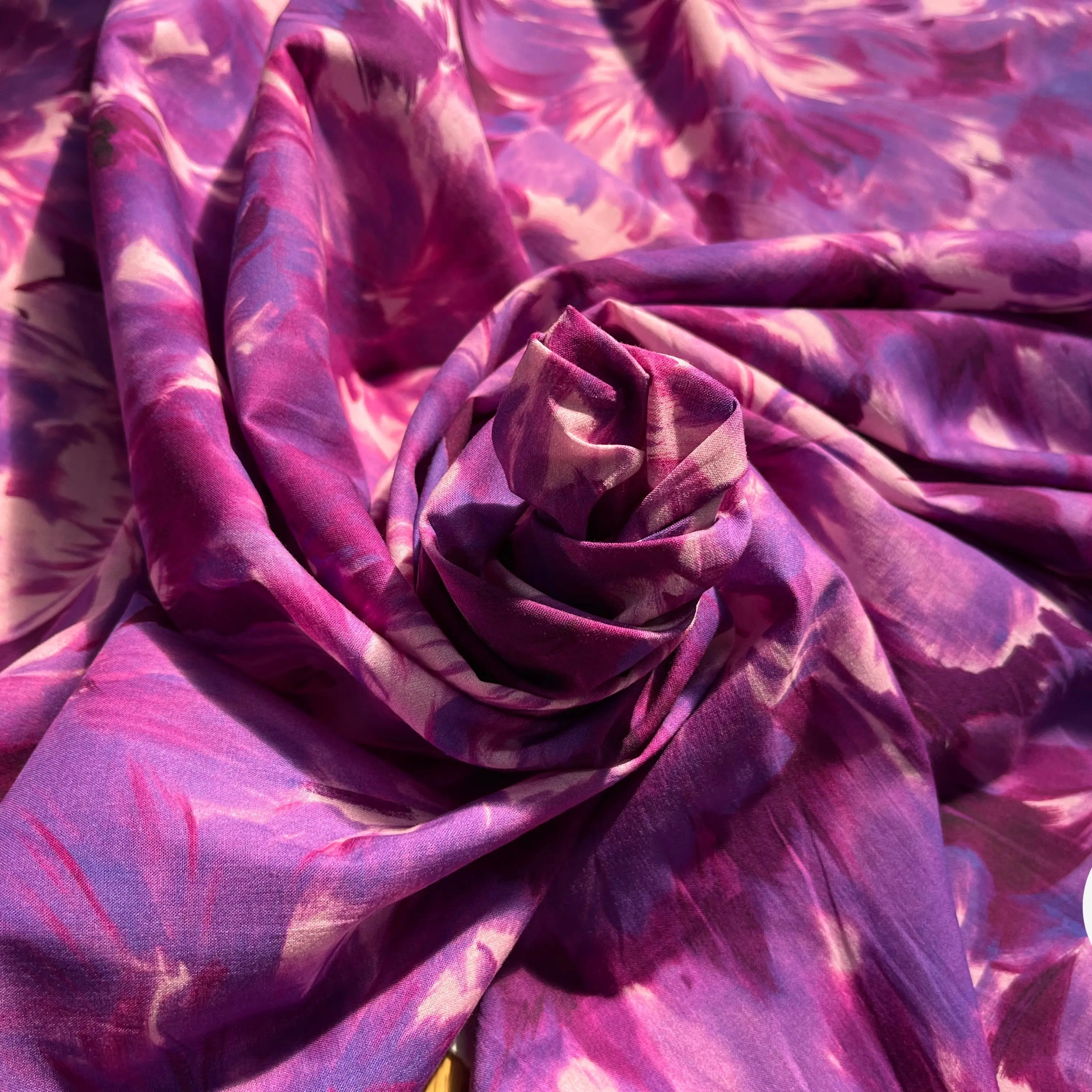 VOILE DE COTON TIE&DYE BLEU&VIOLET - My Little Coupon