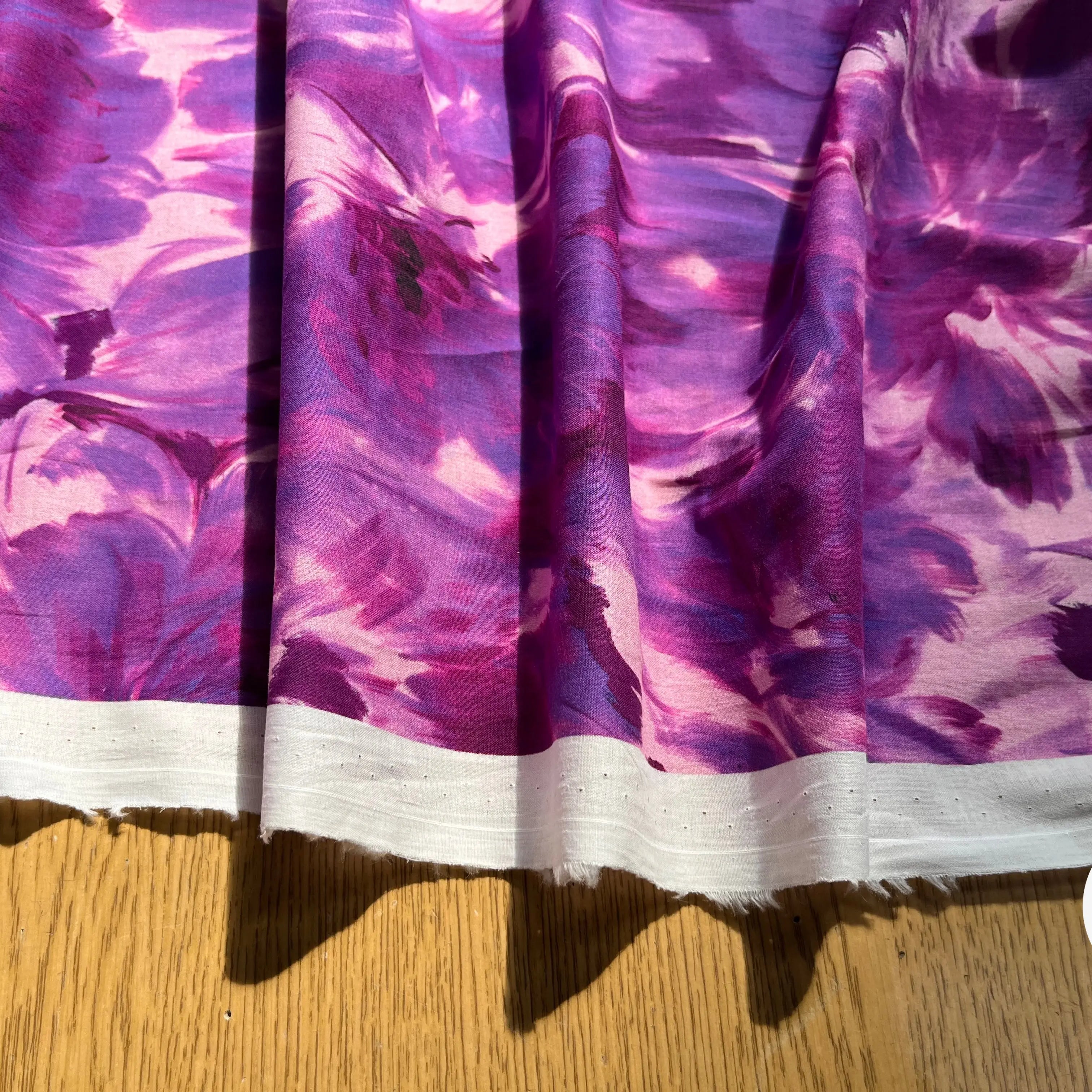 VOILE DE COTON TIE&DYE BLEU&VIOLET - My Little Coupon