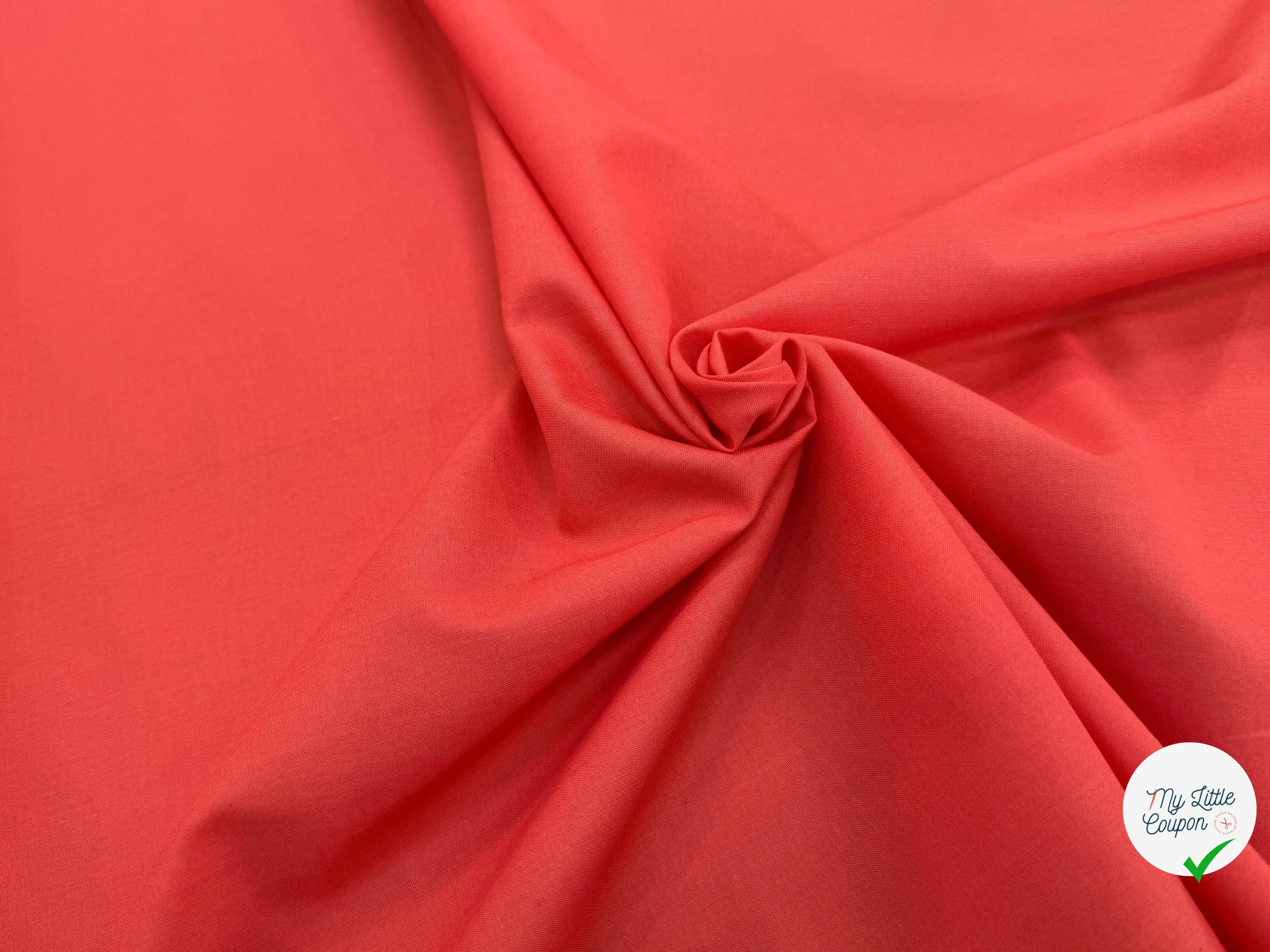 VOILE DE COTON TRÈS BEAU ORANGE - My Little Coupon