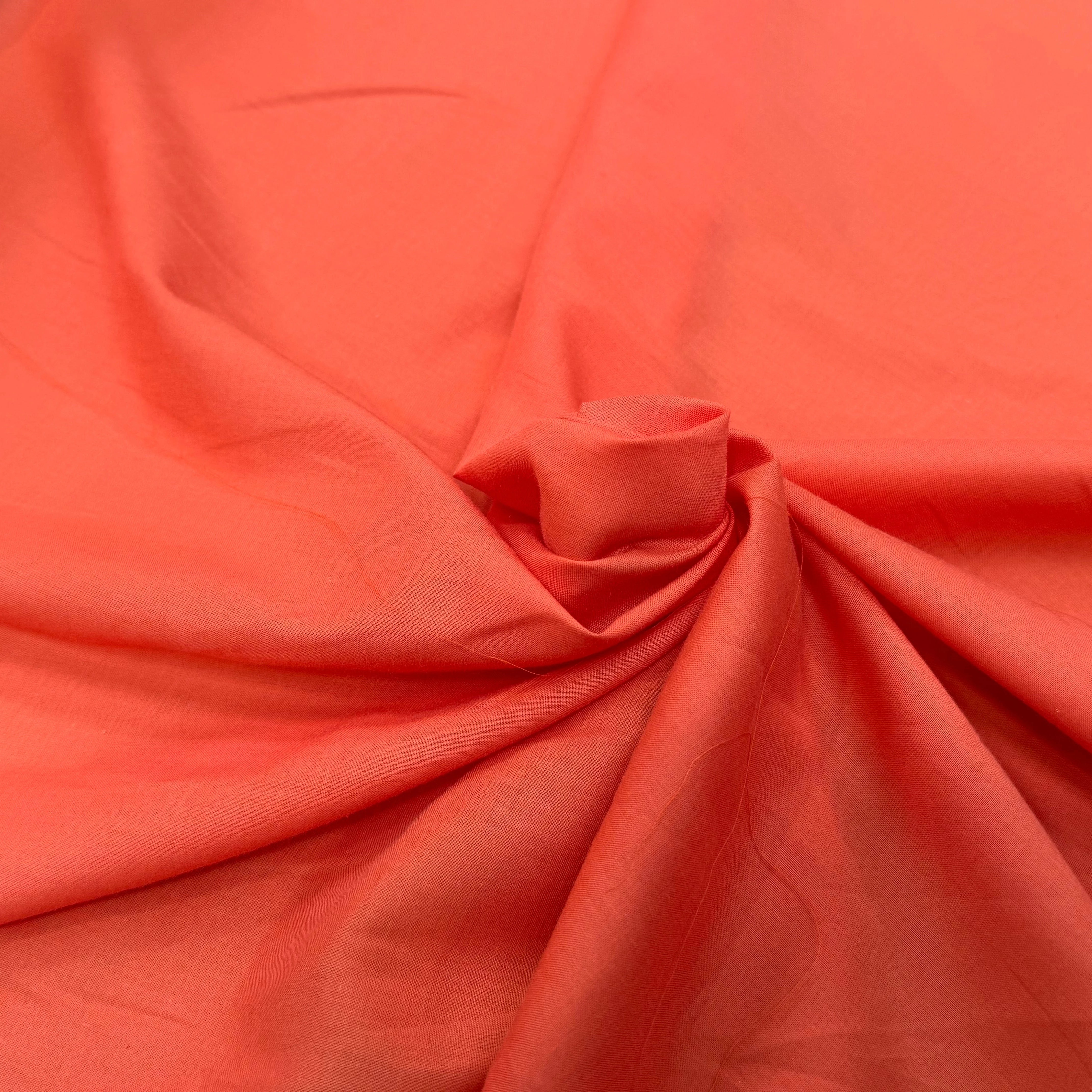 VOILE DE COTON TRÈS BELLE DENSITÉ ORANGE PAMPLEMOUSSE - My Little Coupon