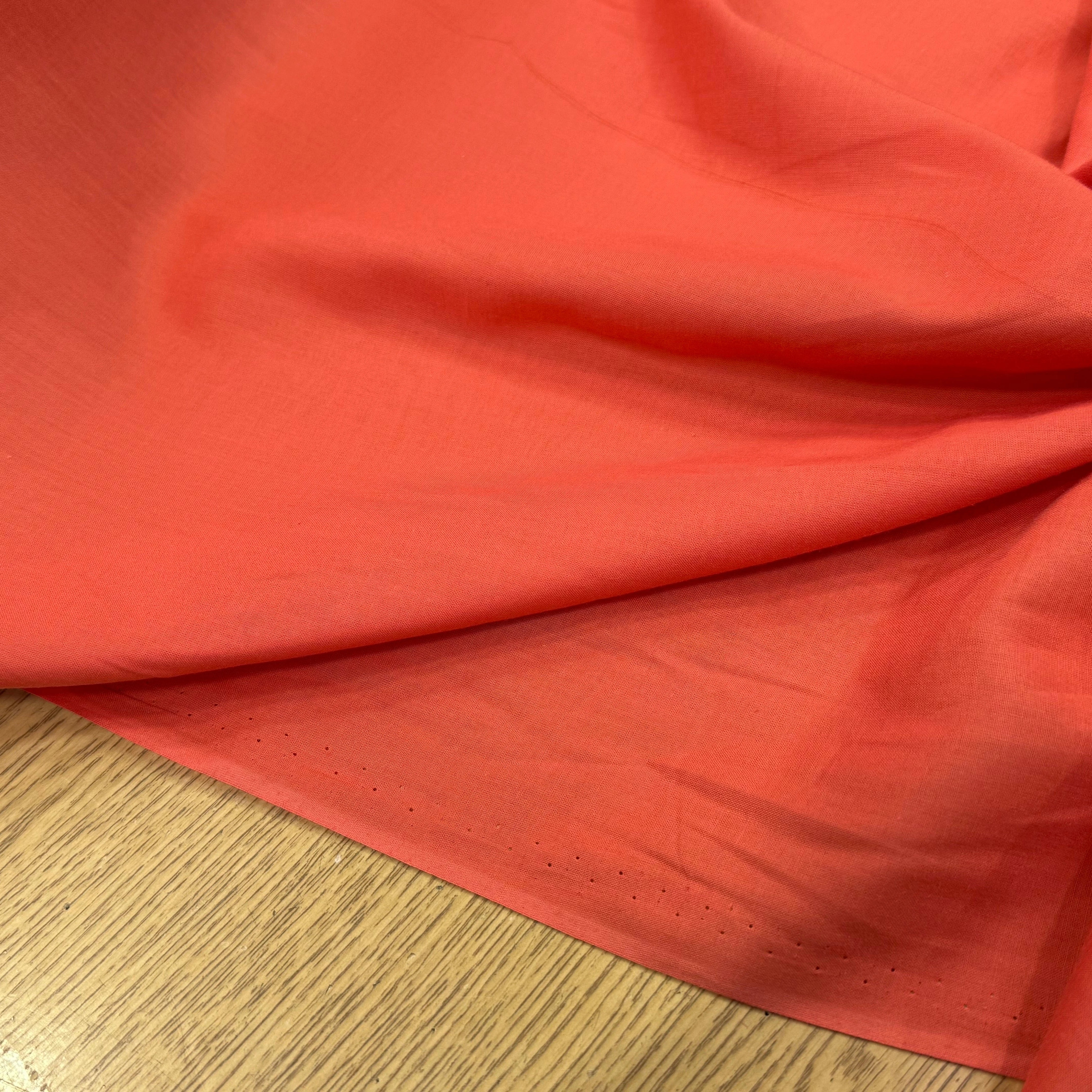VOILE DE COTON TRÈS BELLE DENSITÉ ORANGE PAMPLEMOUSSE - My Little Coupon