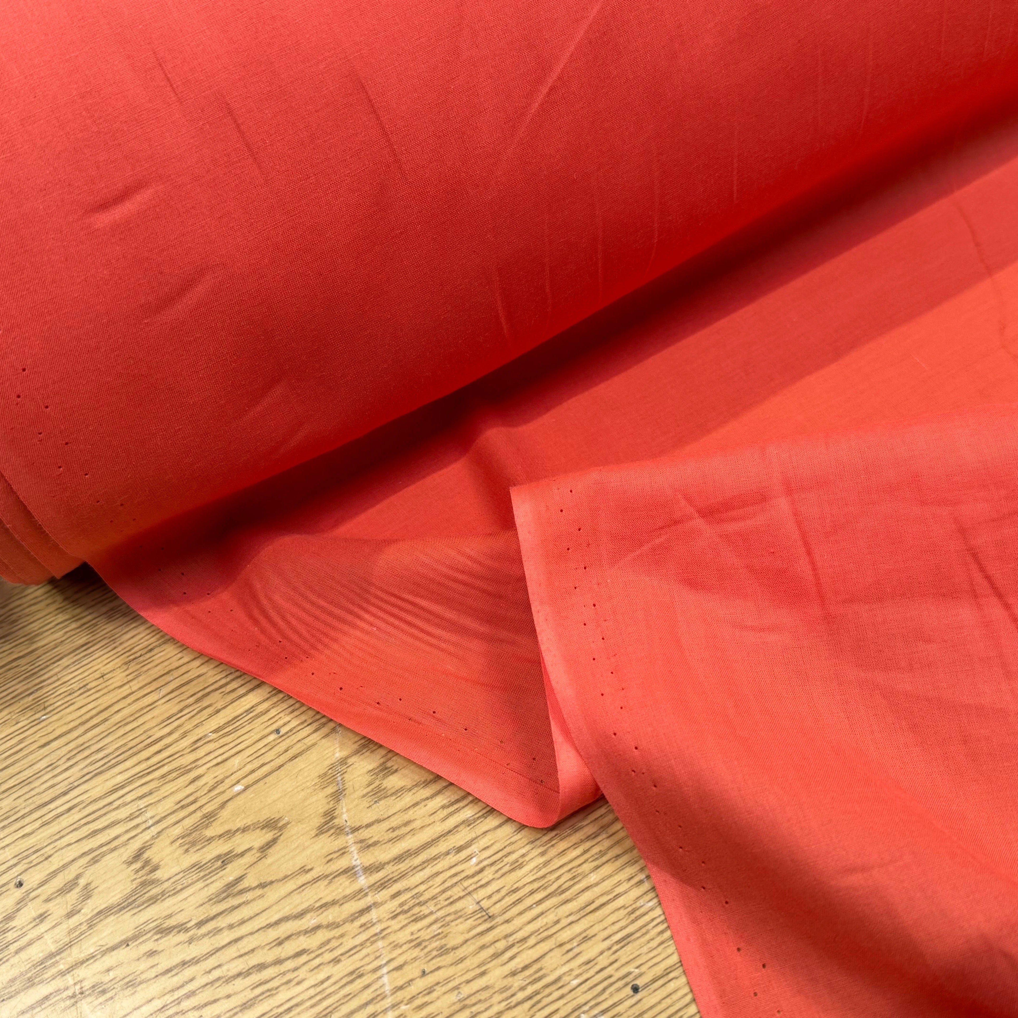 VOILE DE COTON TRÈS BELLE DENSITÉ ORANGE PAMPLEMOUSSE - My Little Coupon