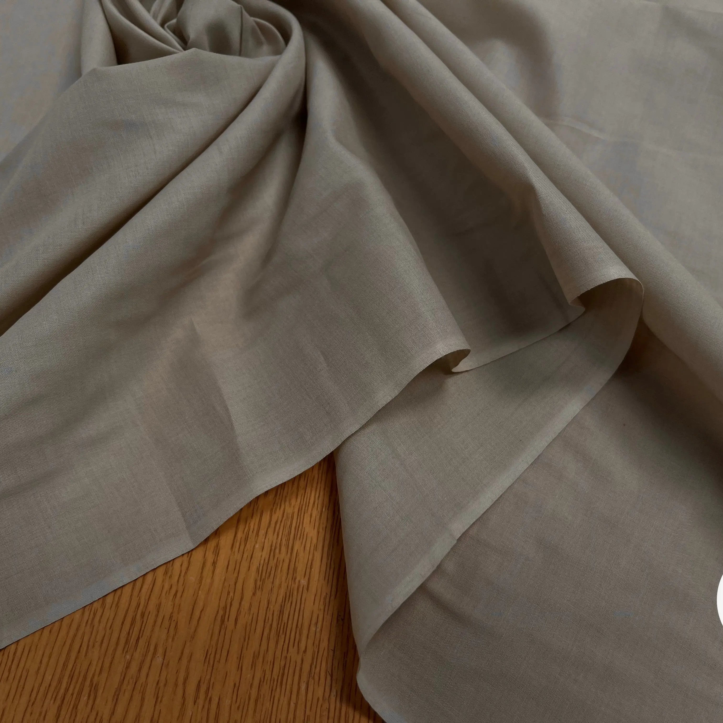 VOILE DE COTON UNI BEIGE - My Little Coupon