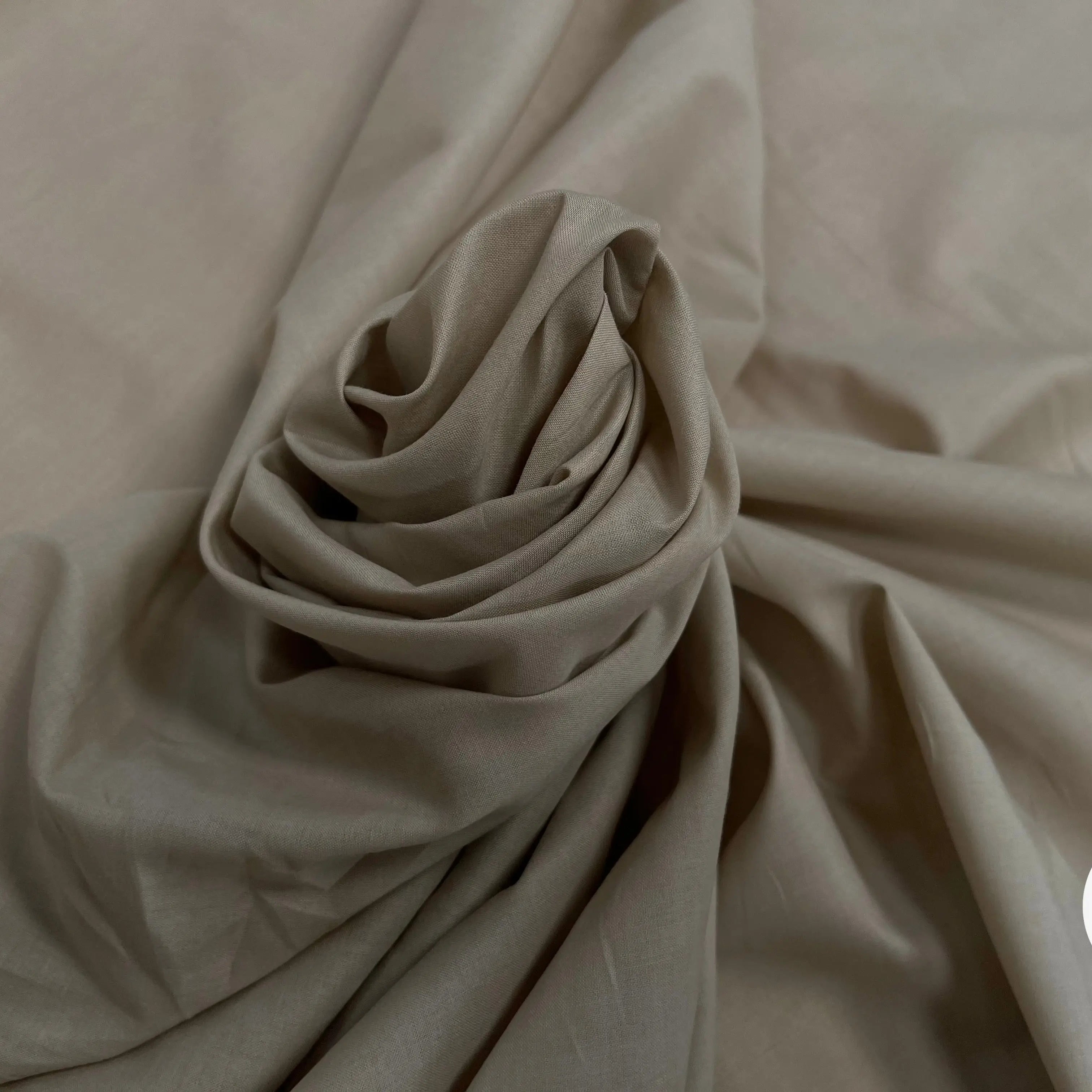 VOILE DE COTON UNI BEIGE - My Little Coupon
