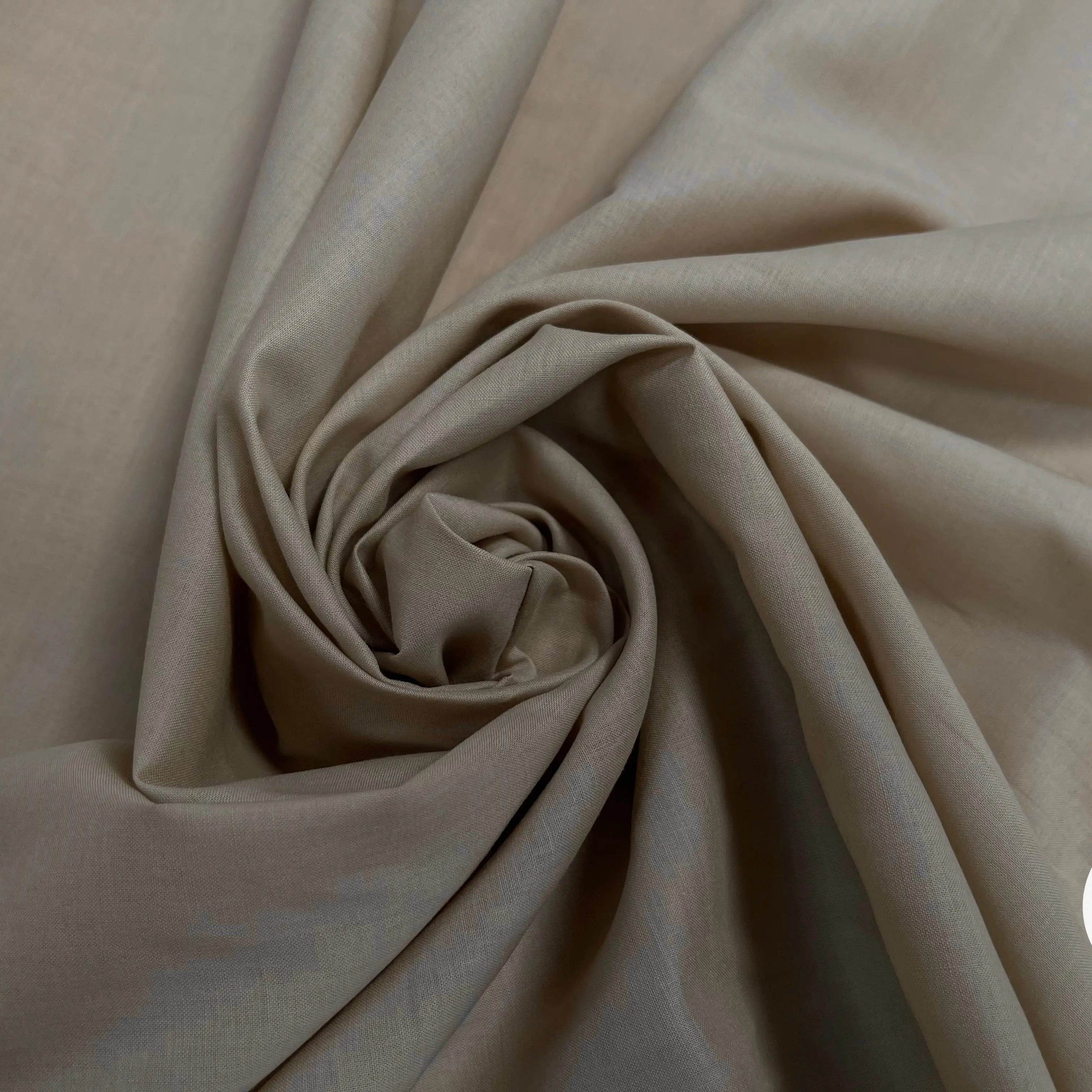 VOILE DE COTON UNI BEIGE - My Little Coupon