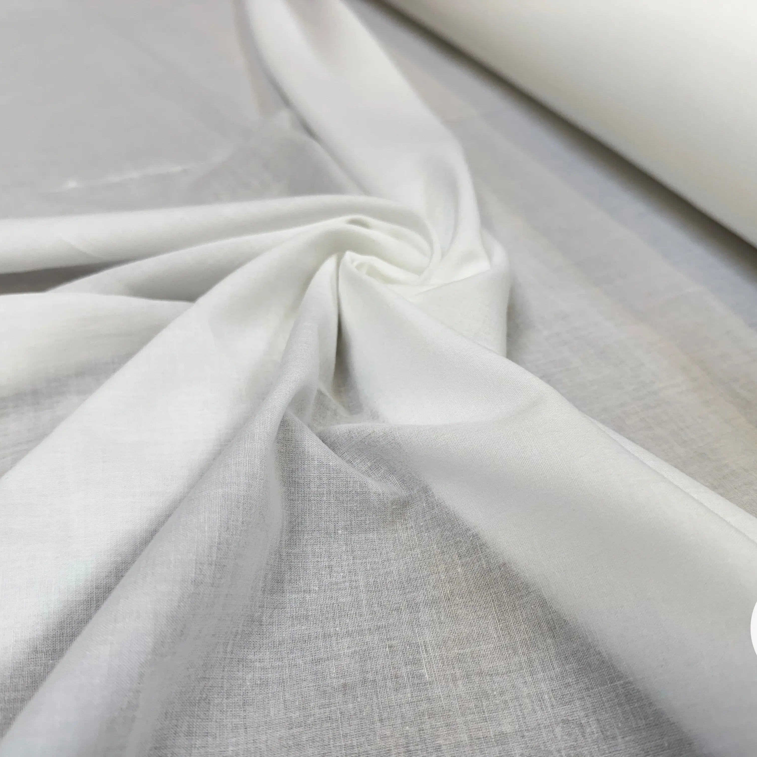VOILE DE COTON UNI BLANC - My Little Coupon
