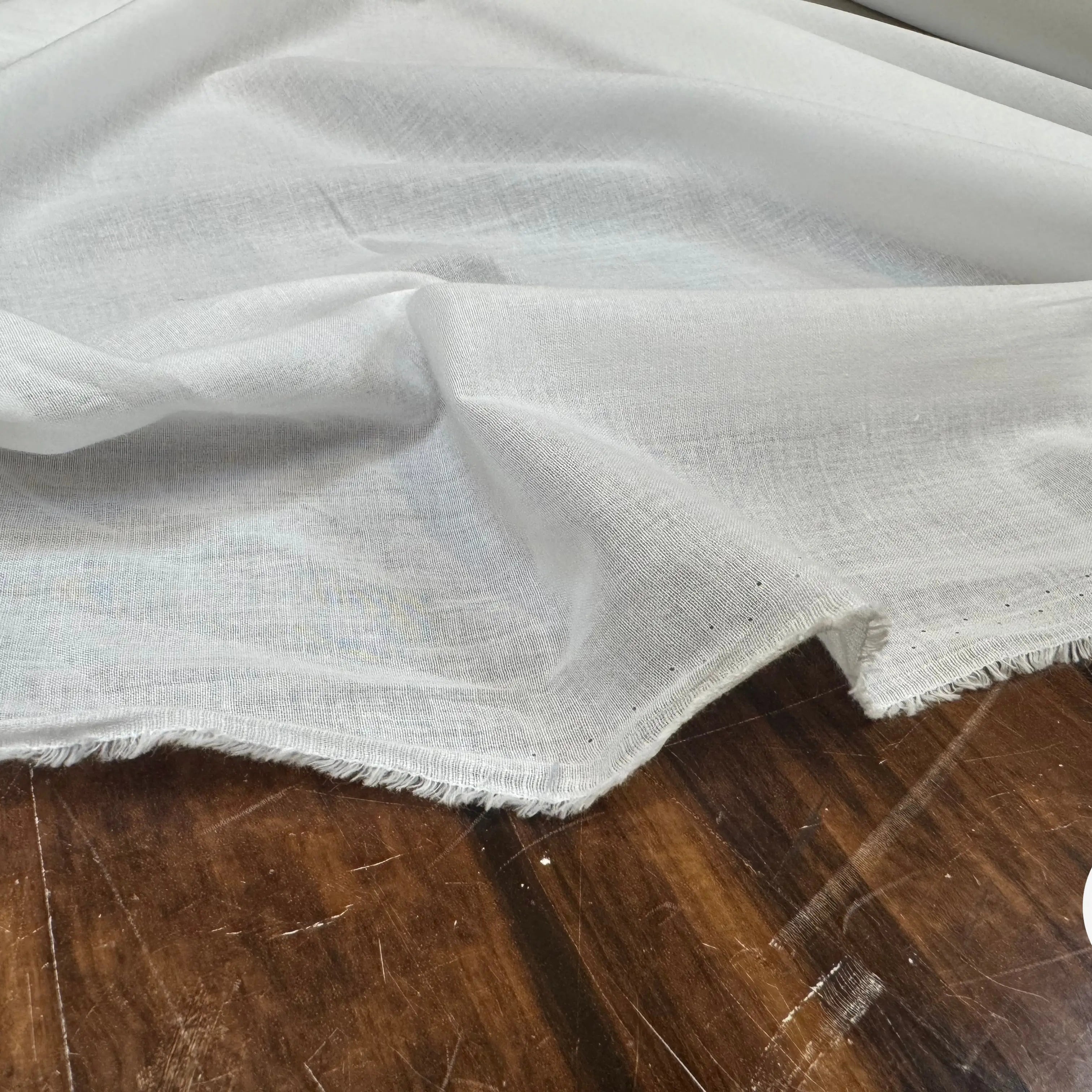 VOILE DE COTON UNI BLANC - My Little Coupon