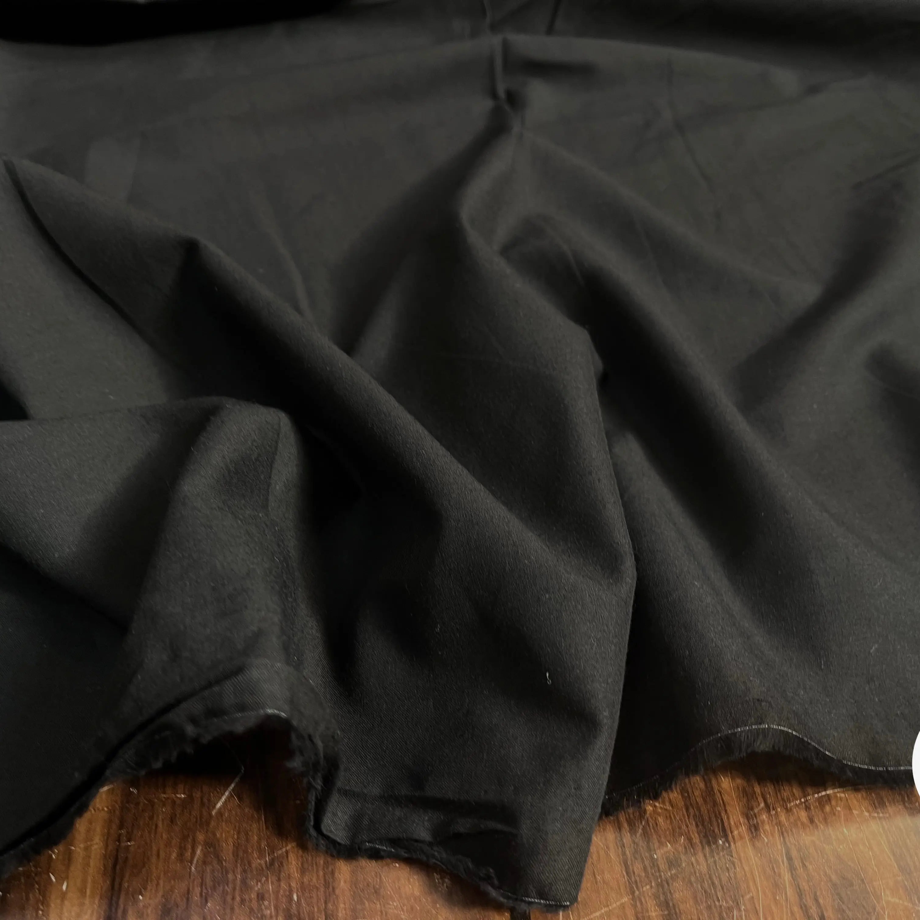 VOILE DE COTON UNI NOIR - My Little Coupon