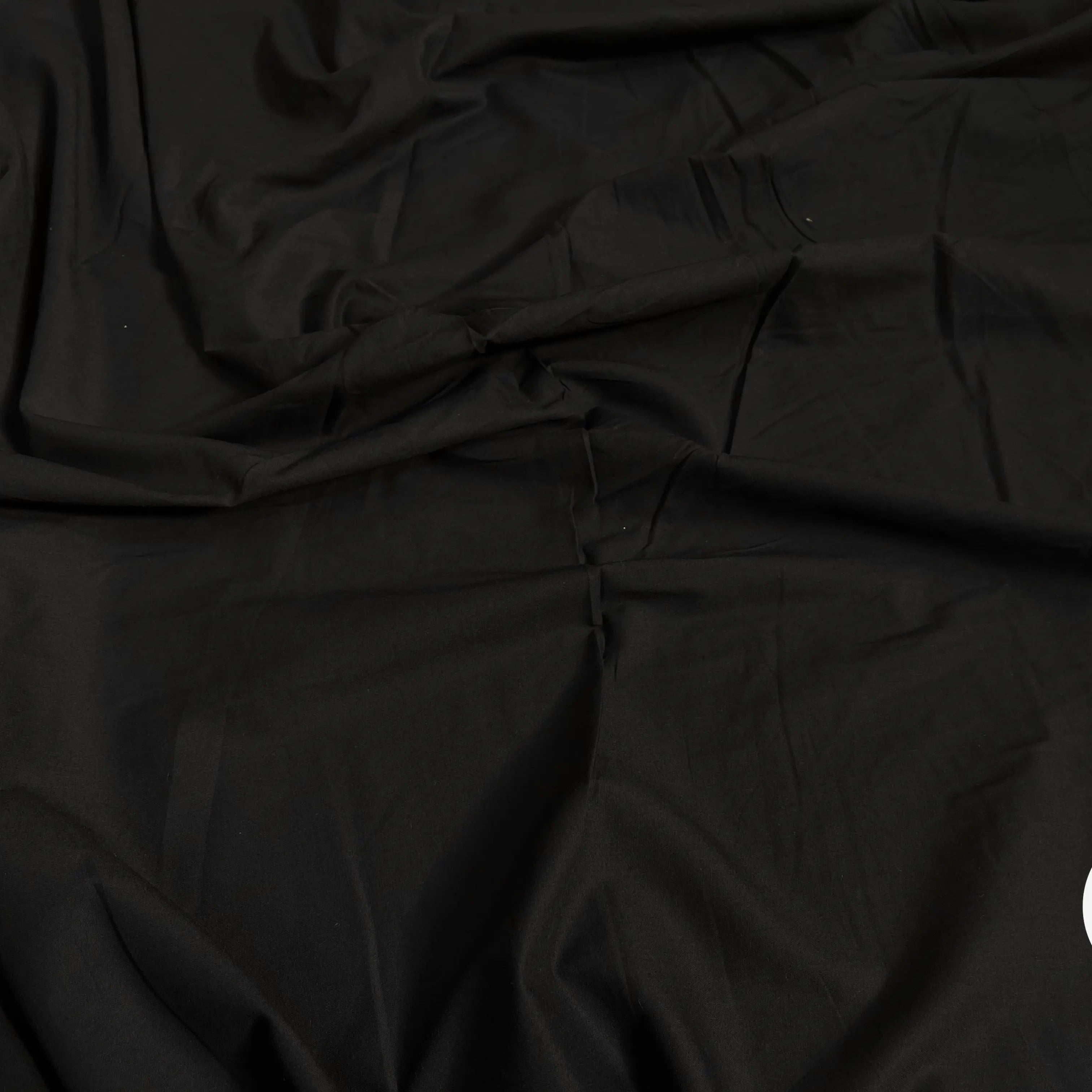 VOILE DE COTON UNI NOIR - My Little Coupon