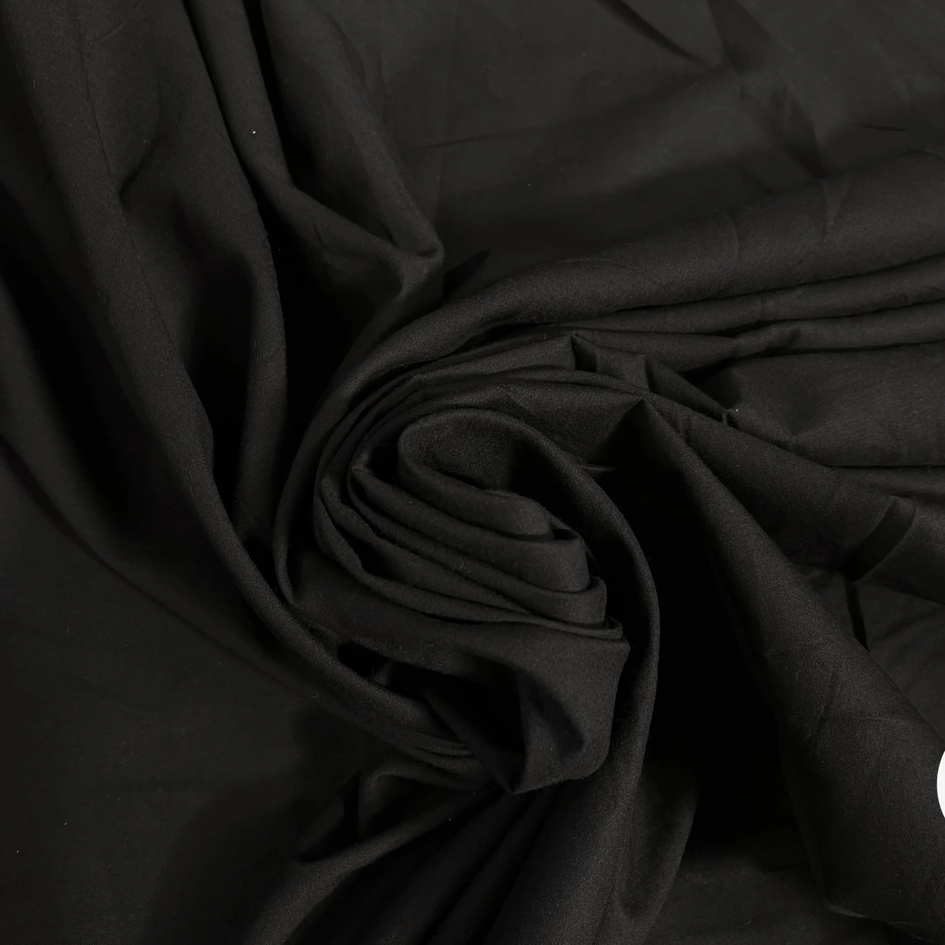 VOILE DE COTON UNI NOIR - My Little Coupon