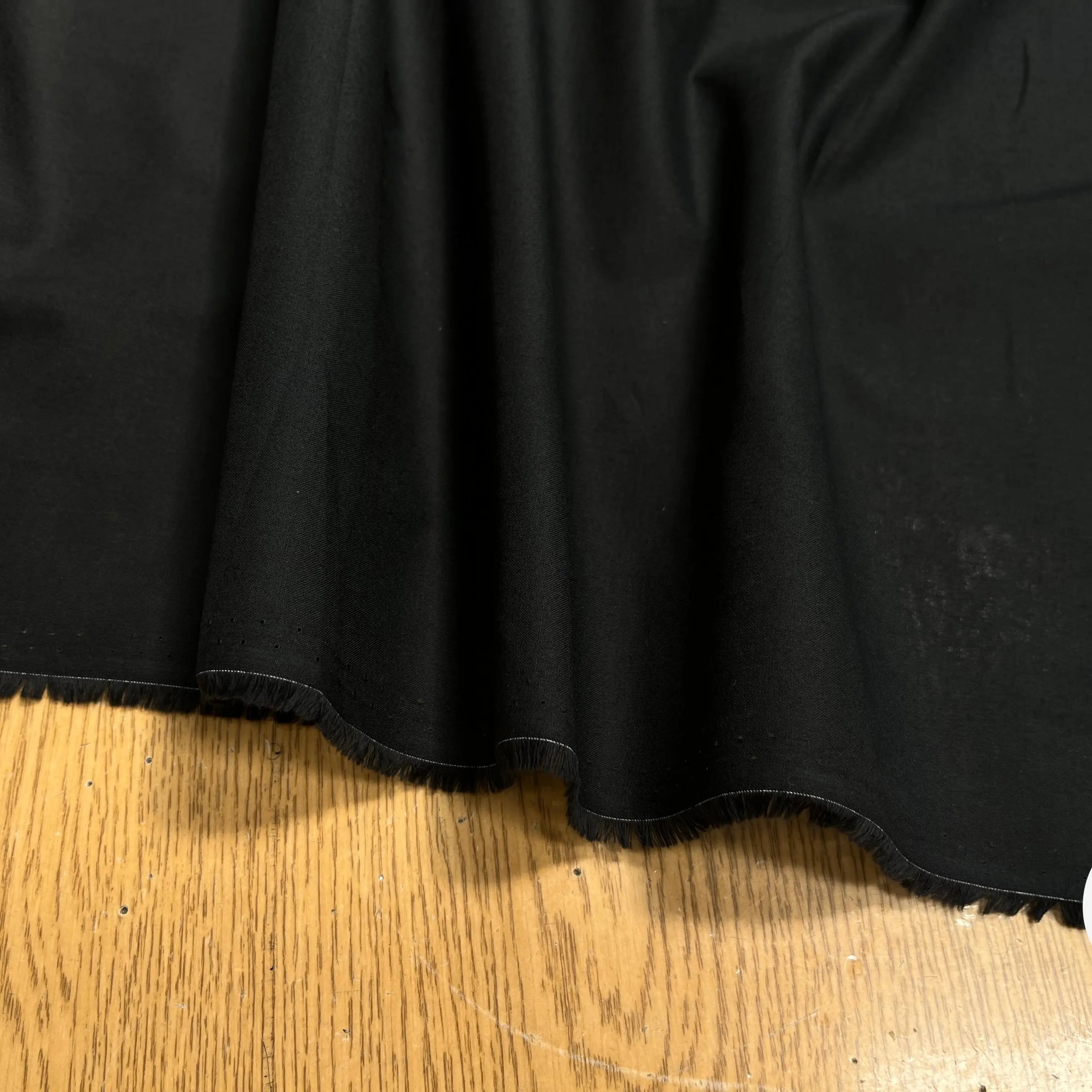 VOILE DE COTON UNI NOIR SOUPLE - My Little Coupon