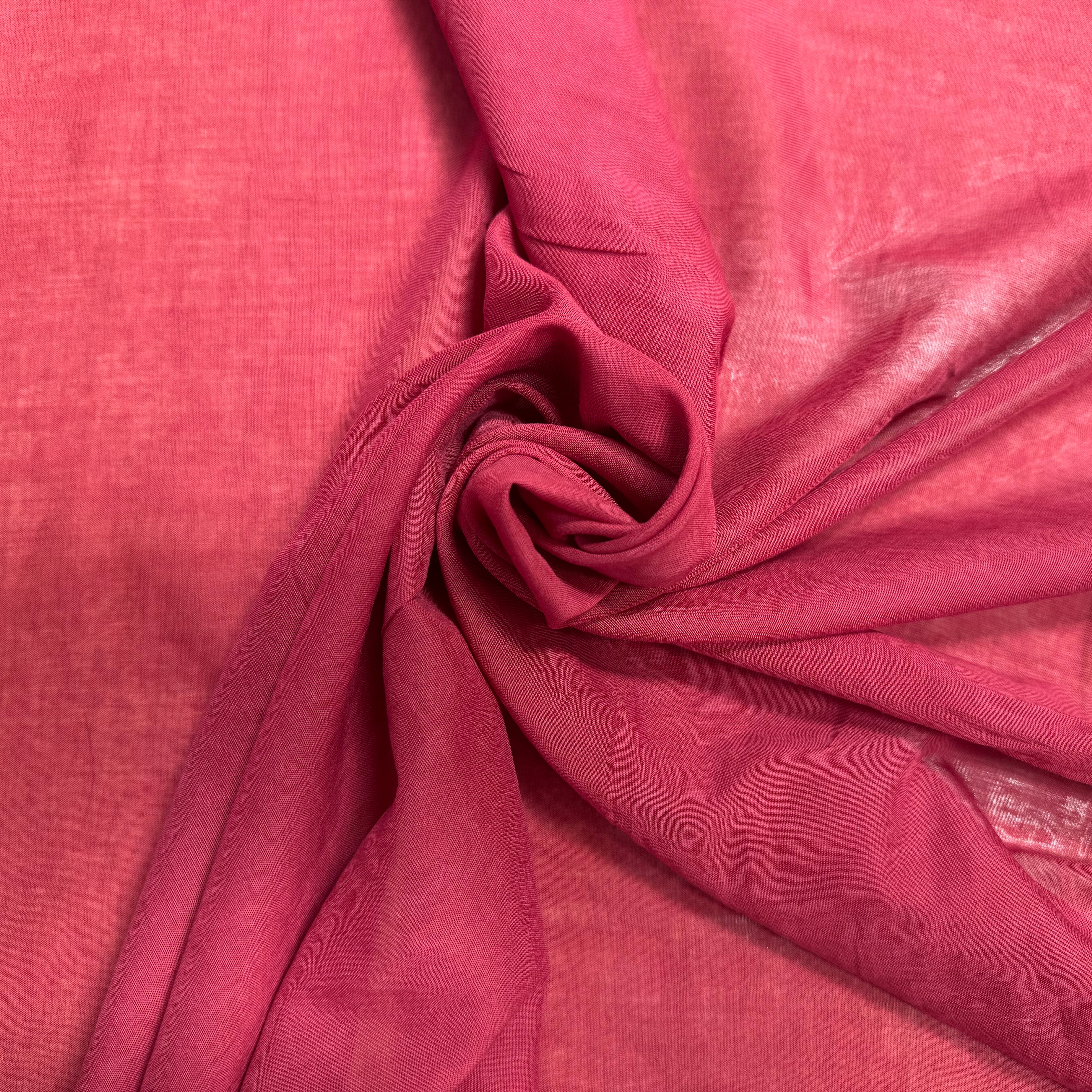 VOILE DE COTON UNI ROUGE BORDEAUX - My Little Coupon