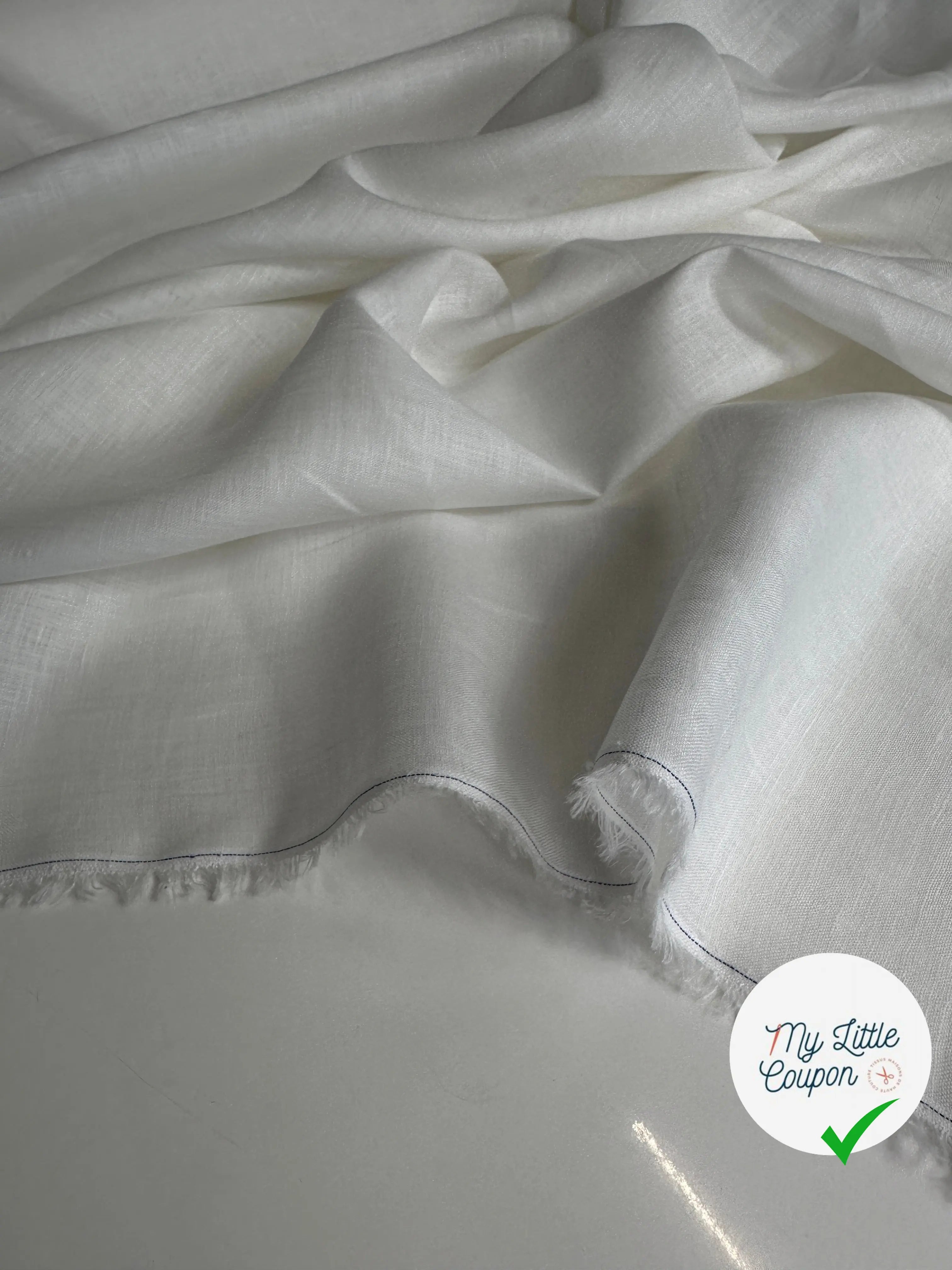 VOILE DE LIN BLANC MSO