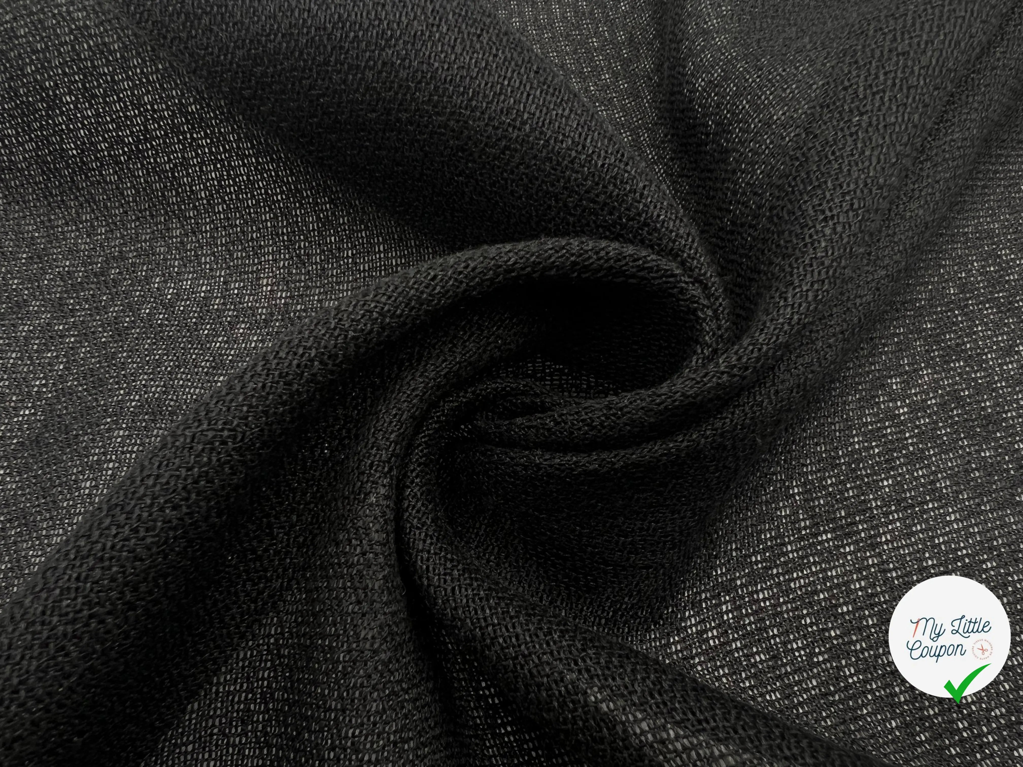 VOILE DE LIN NID D'ABEILLE - My Little Coupon - tissu - coudre