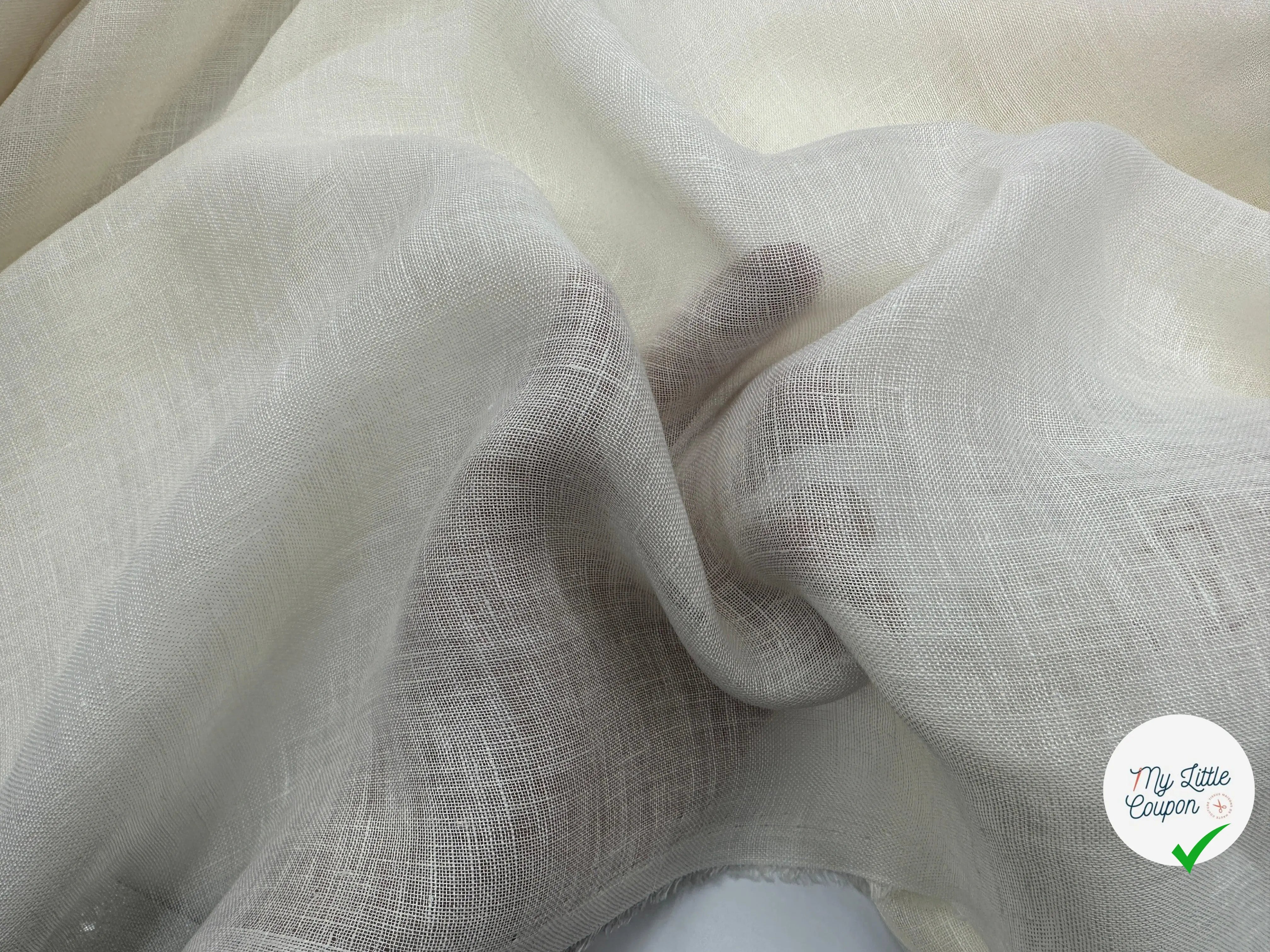TOILE DE LIN OFF WHITE - My Little Coupon - tissu - coudre