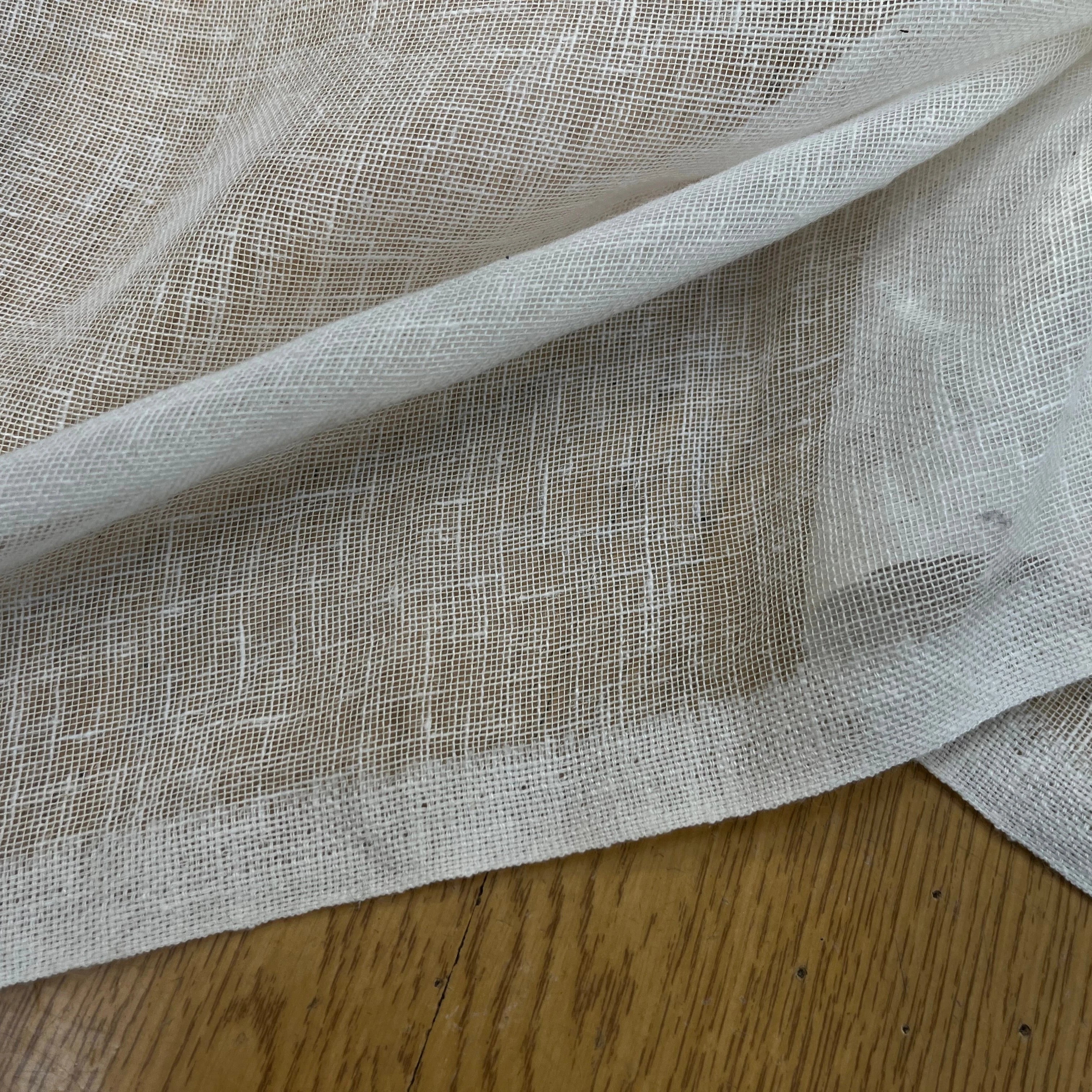 VOILE DE LIN POLYESTER ÉCRU - My Little Coupon