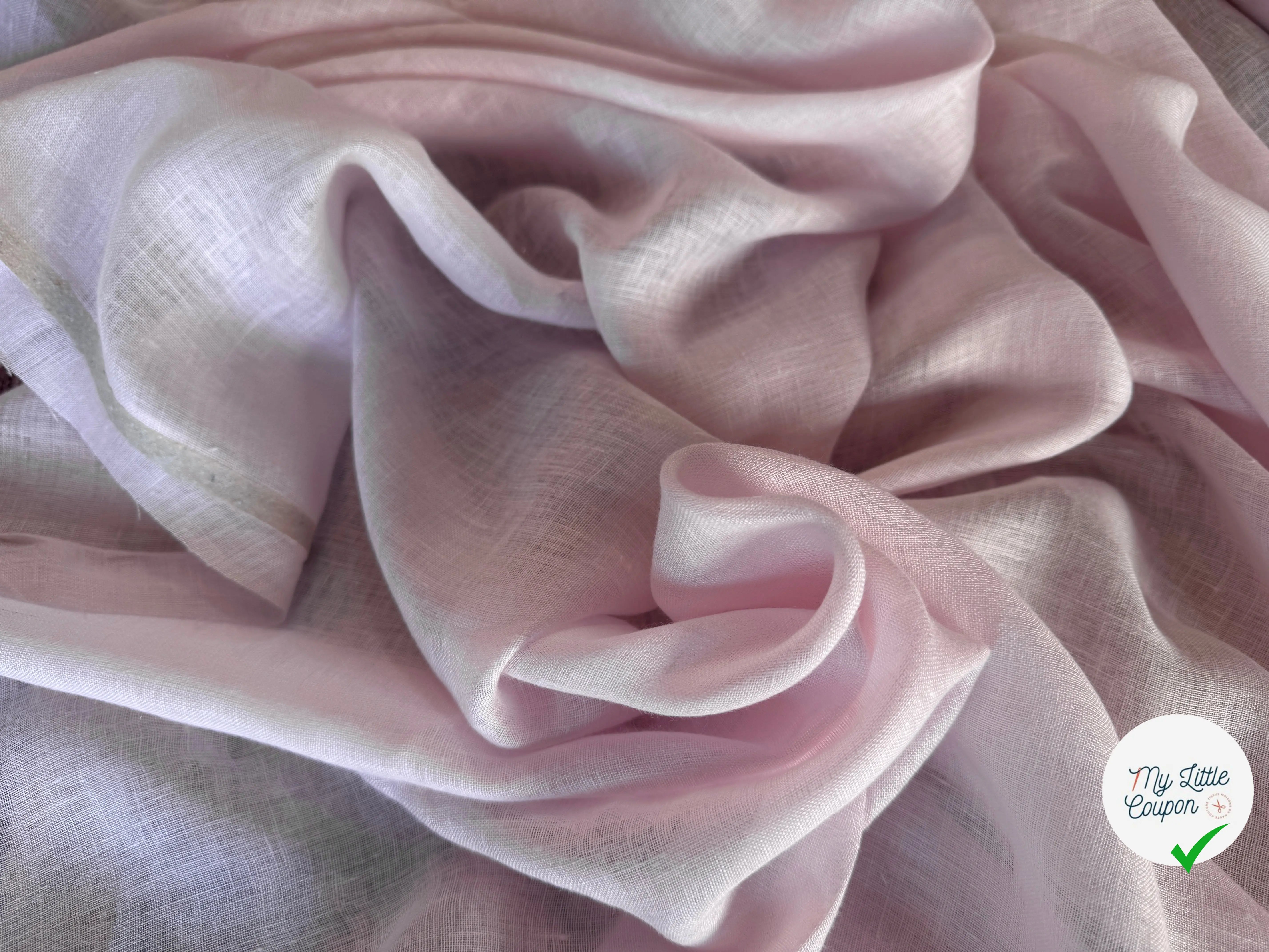 VOILE DE LIN ROSE PÂLE - My Little Coupon