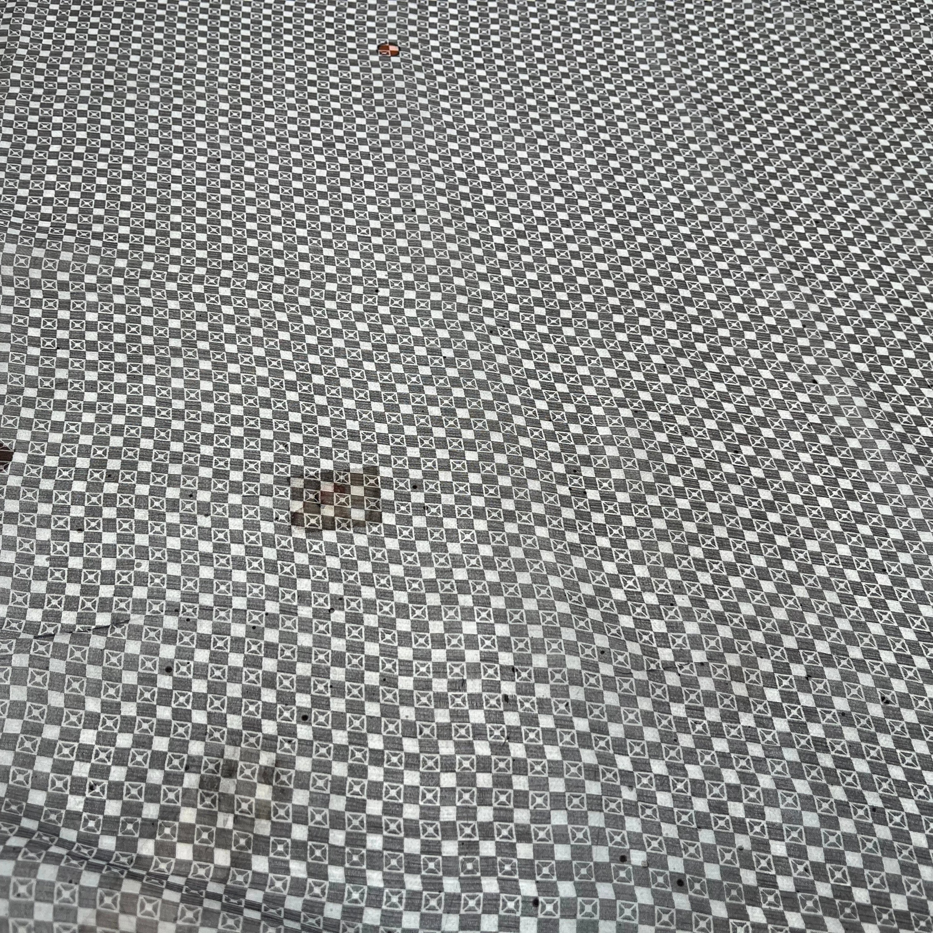 VOILE DE SOIE CARREAUX GÉOMETRIE - My Little Coupon