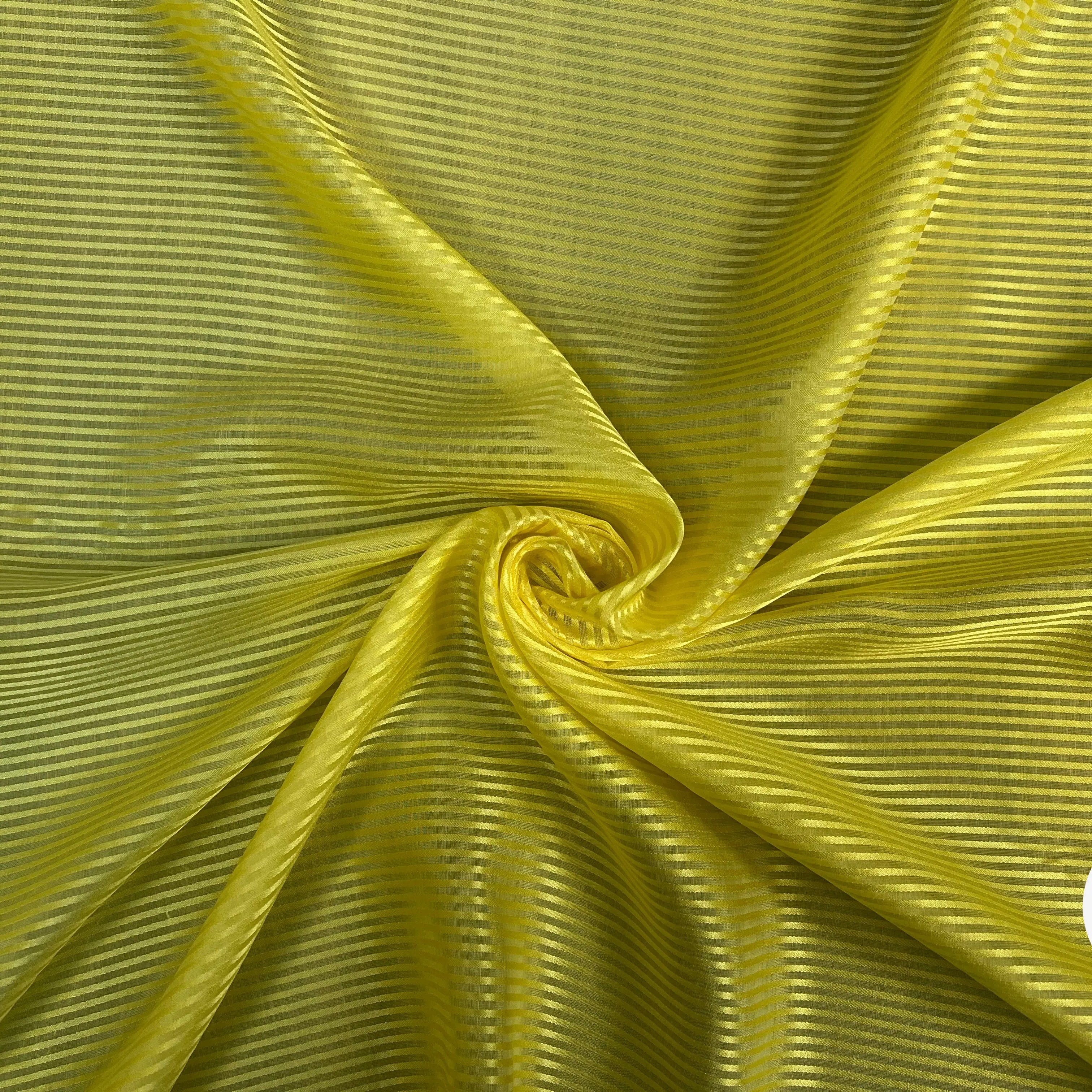 VOILE DE SOIE JAUNES RAYURES - My Little Coupon