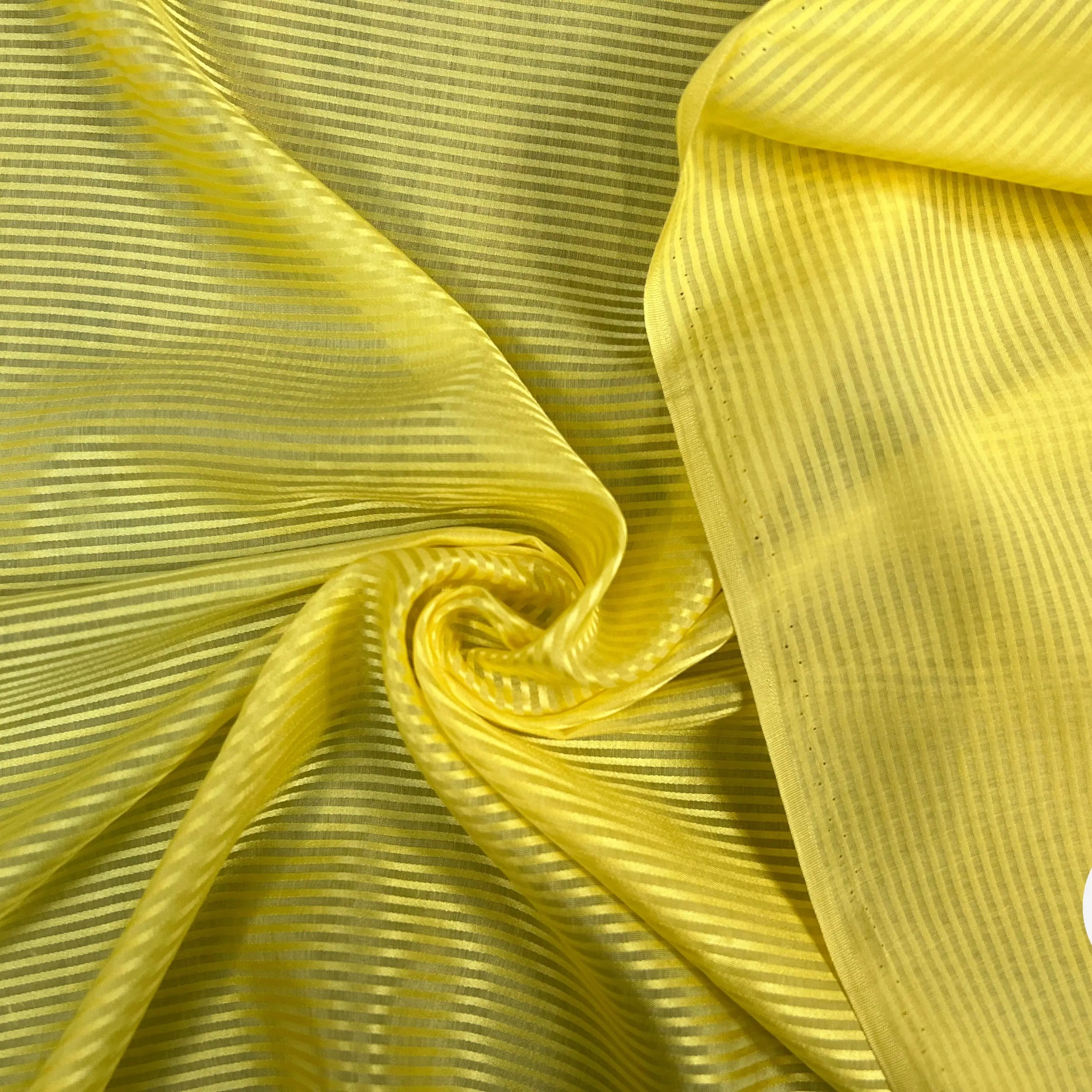 VOILE DE SOIE JAUNES RAYURES - My Little Coupon