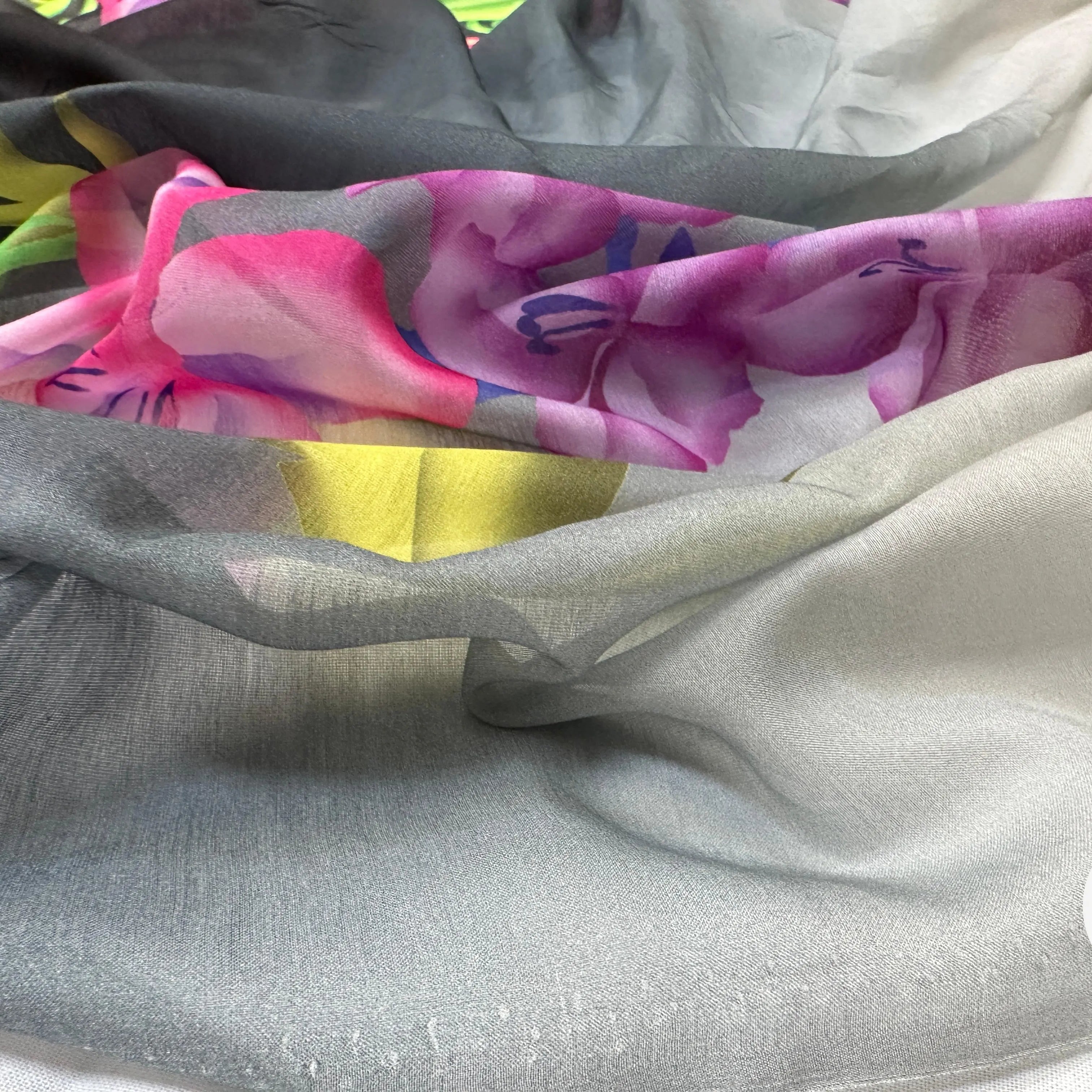 VOILE EMERISÉ COTON SOIE BASES DE FLEURS - My Little Coupon