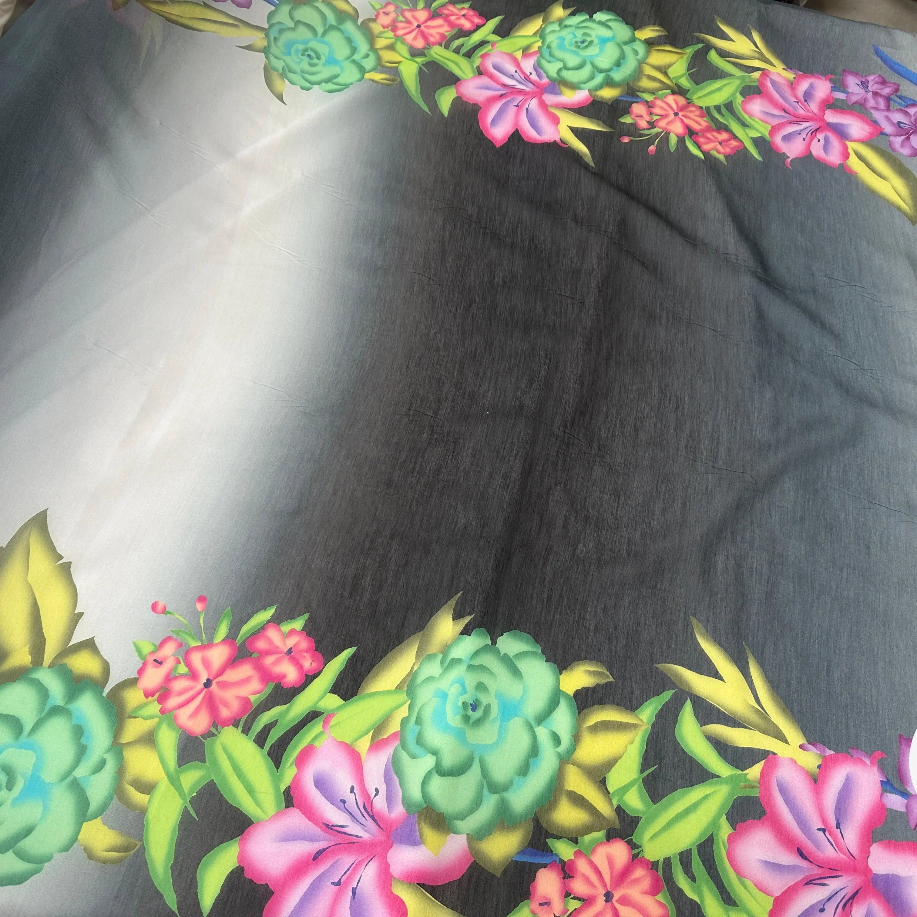 VOILE EMERISÉ COTON SOIE BASES DE FLEURS - My Little Coupon