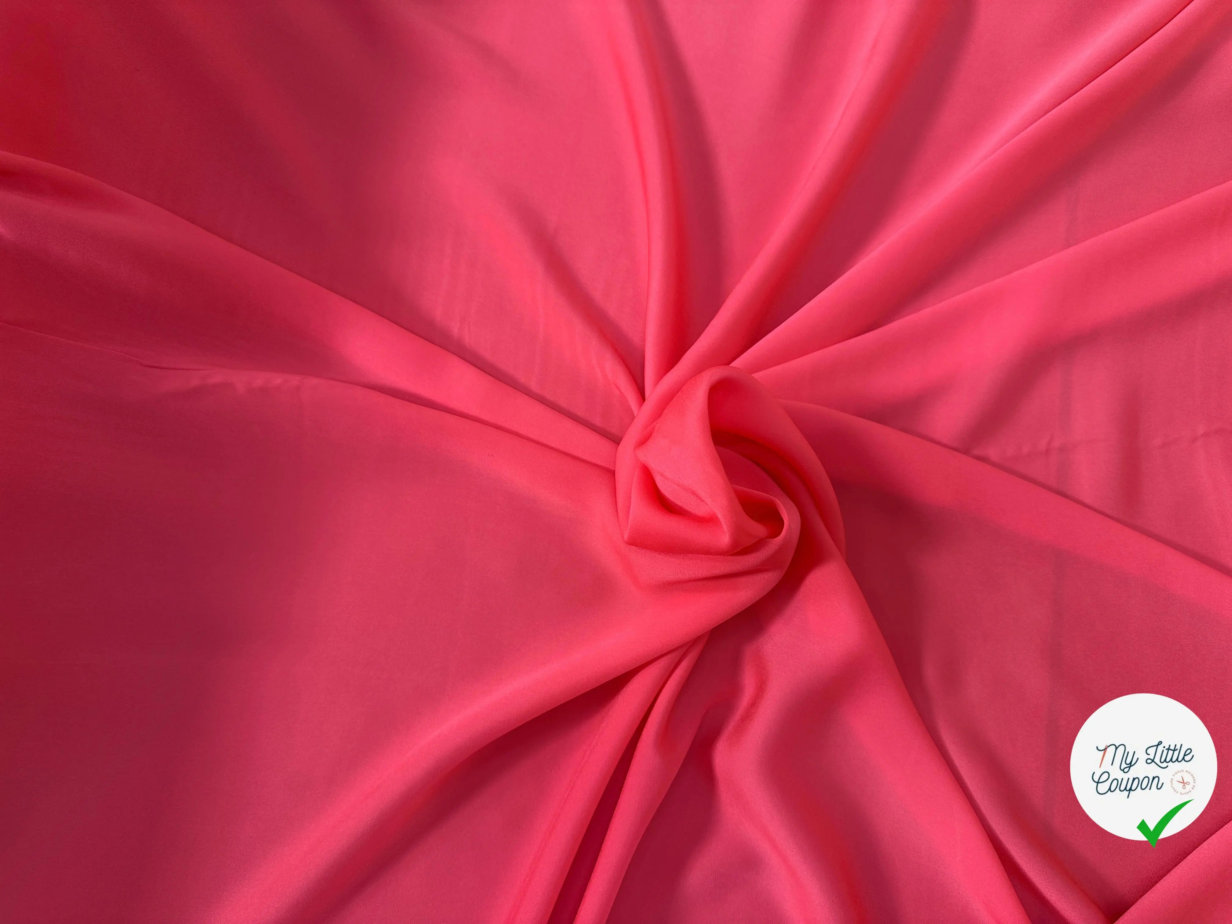 VOILE EMERISÉ ROSE TOUCHER DUVETEUX - My Little Coupon