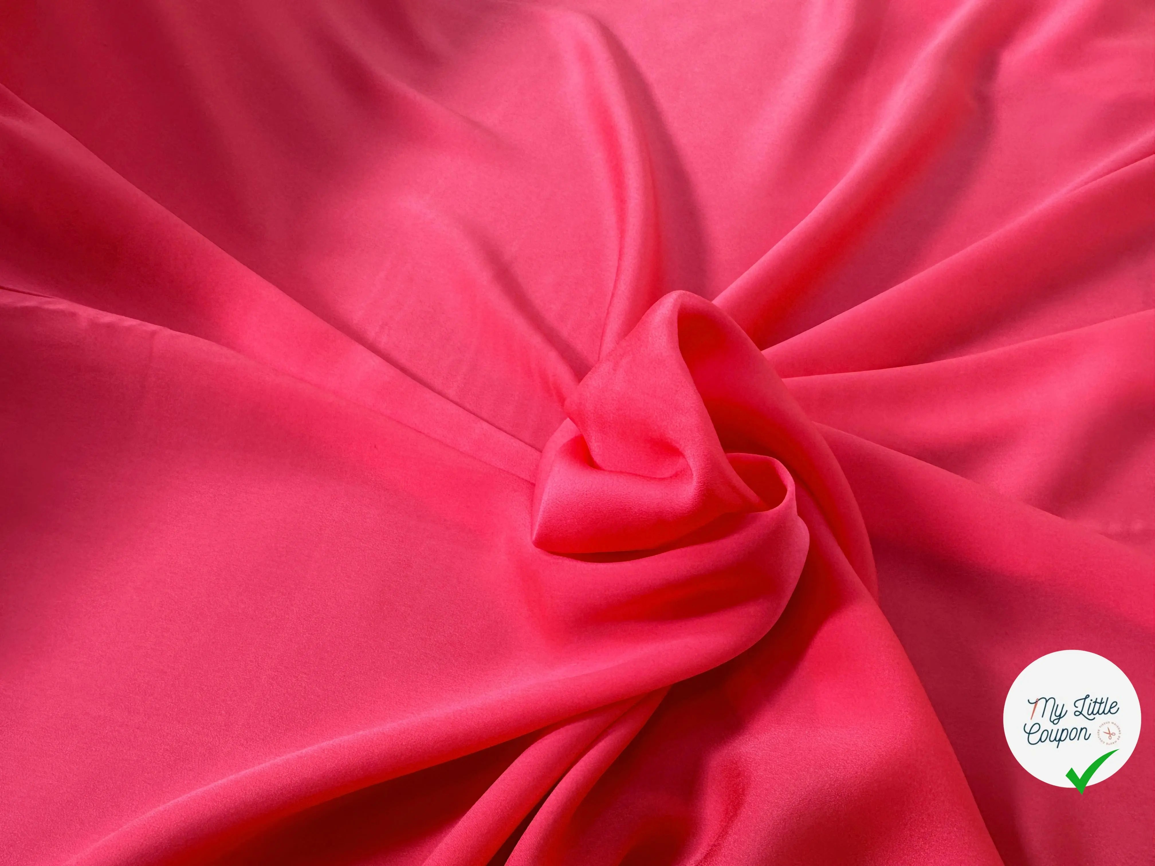 VOILE EMERISÉ ROSE TOUCHER DUVETEUX - My Little Coupon