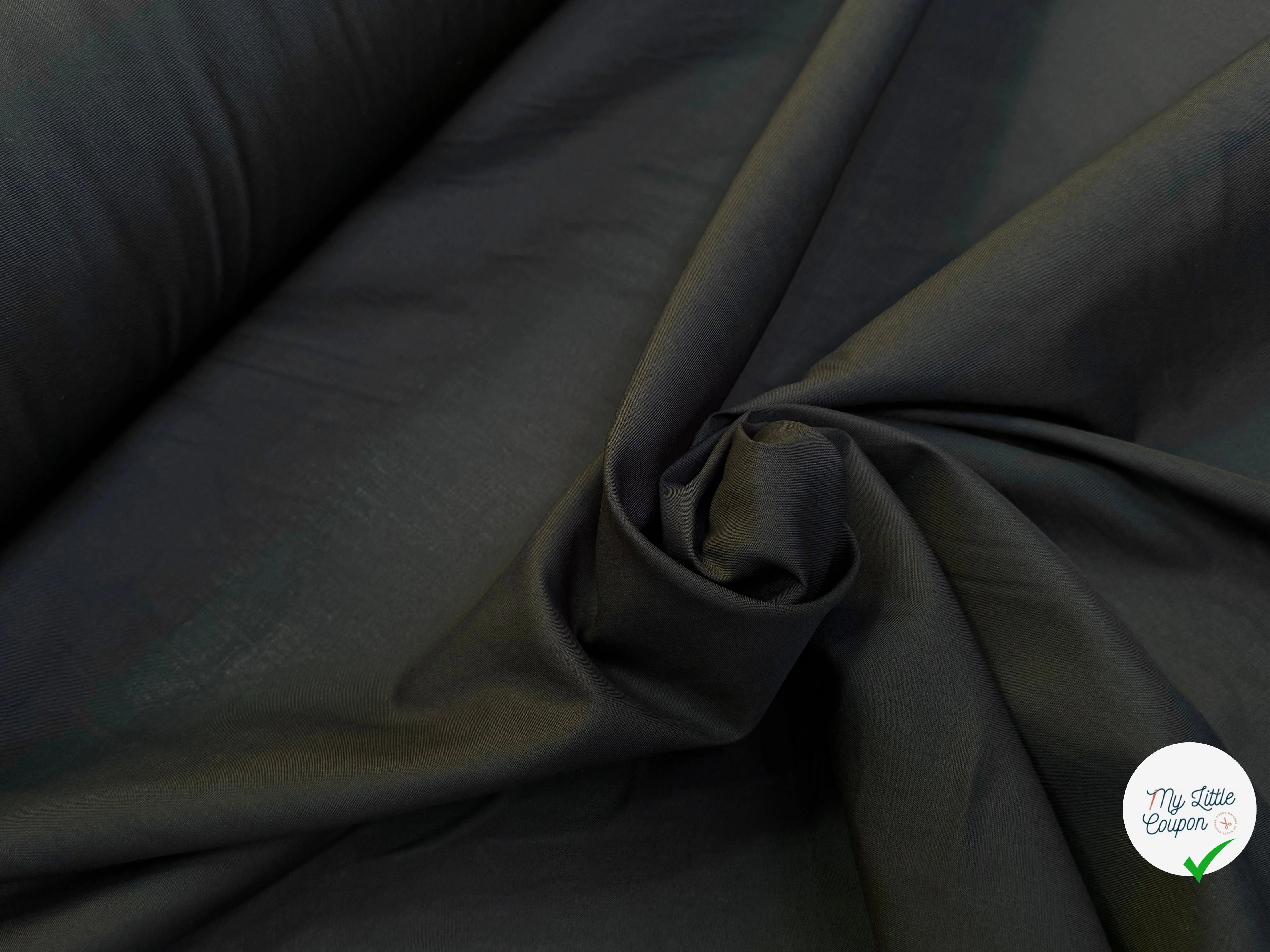 VOILE POLYCOTON NOIR - My Little Coupon