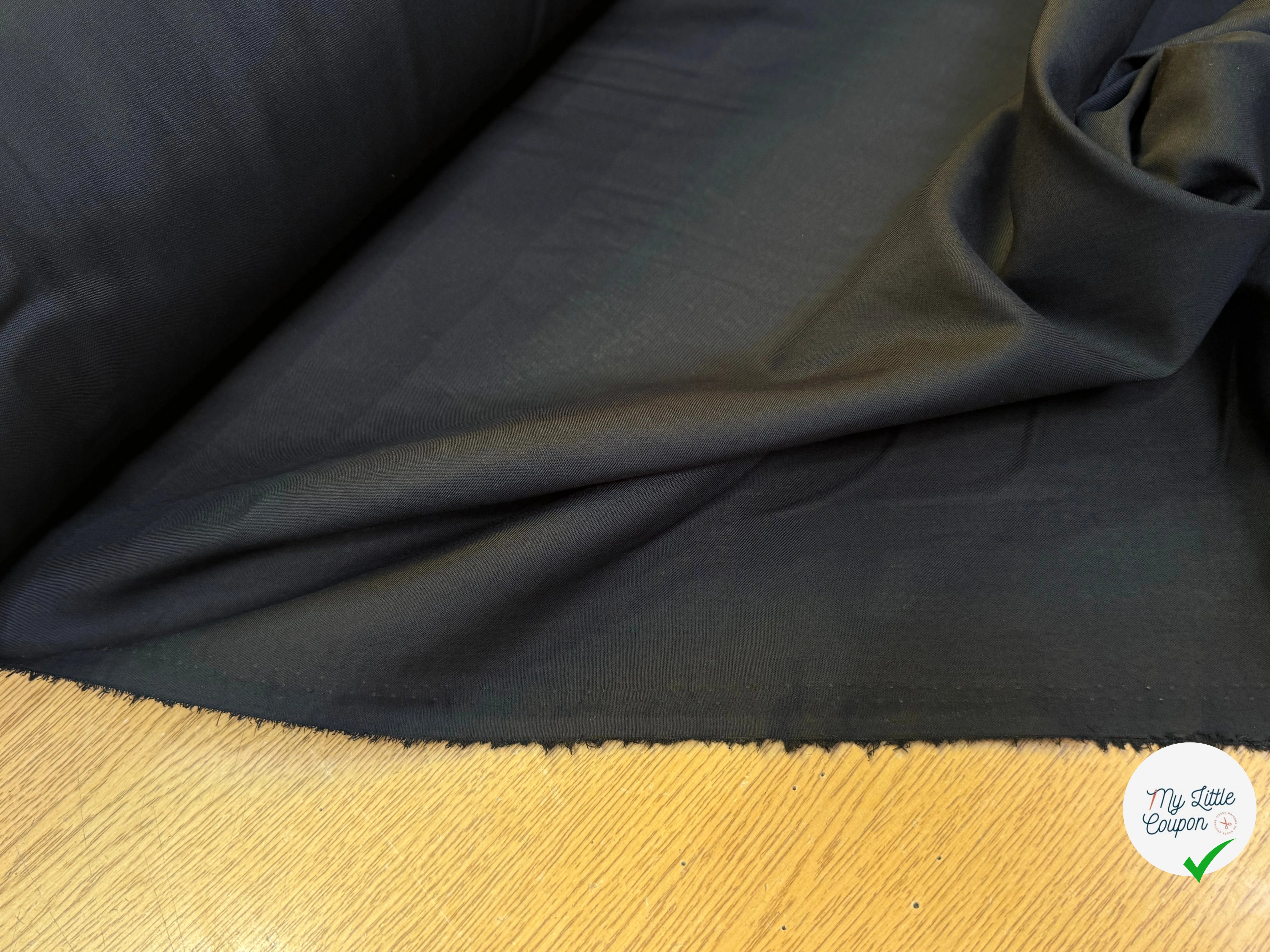VOILE POLYCOTON NOIR - My Little Coupon