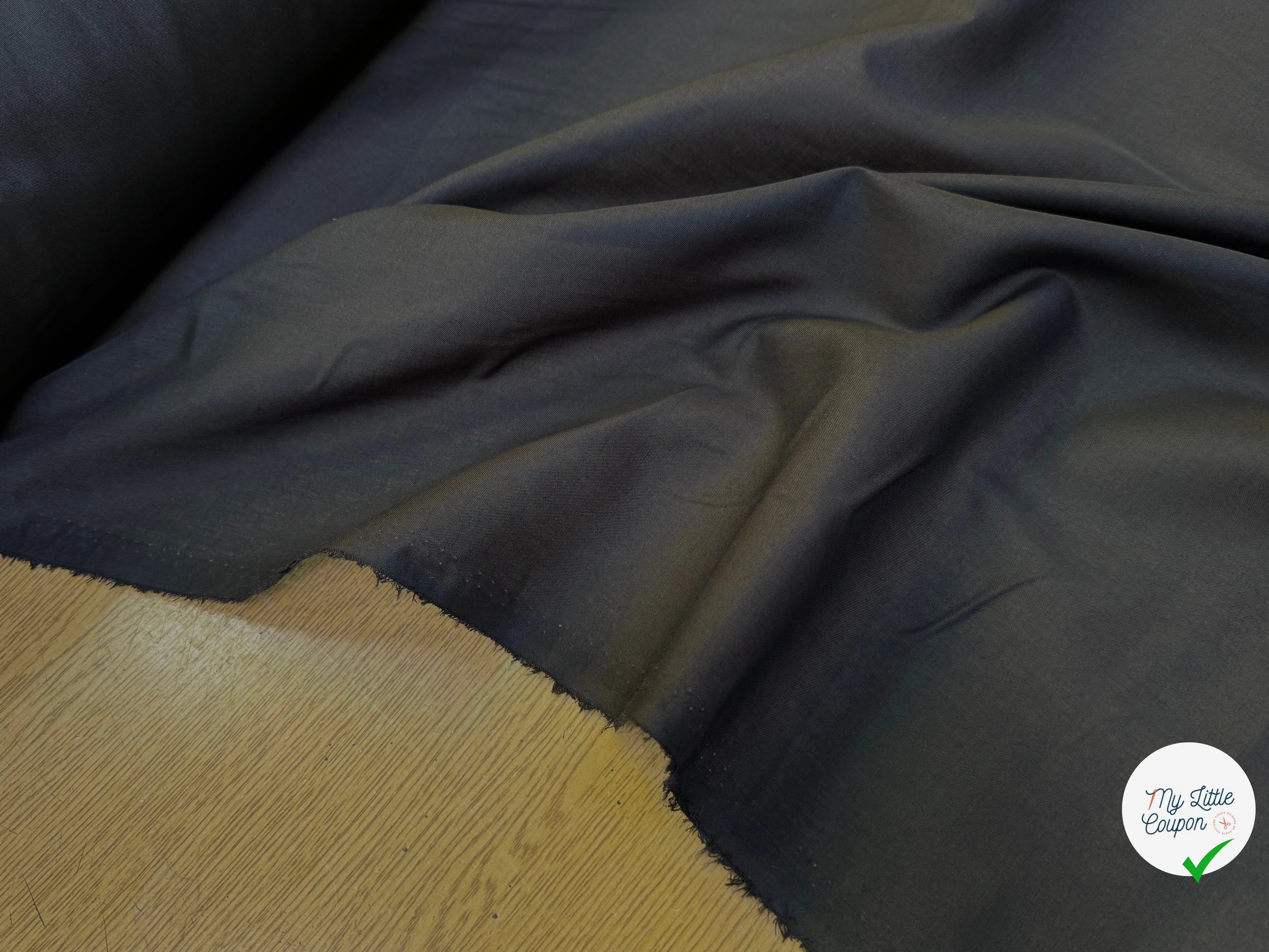 VOILE POLYCOTON NOIR - My Little Coupon