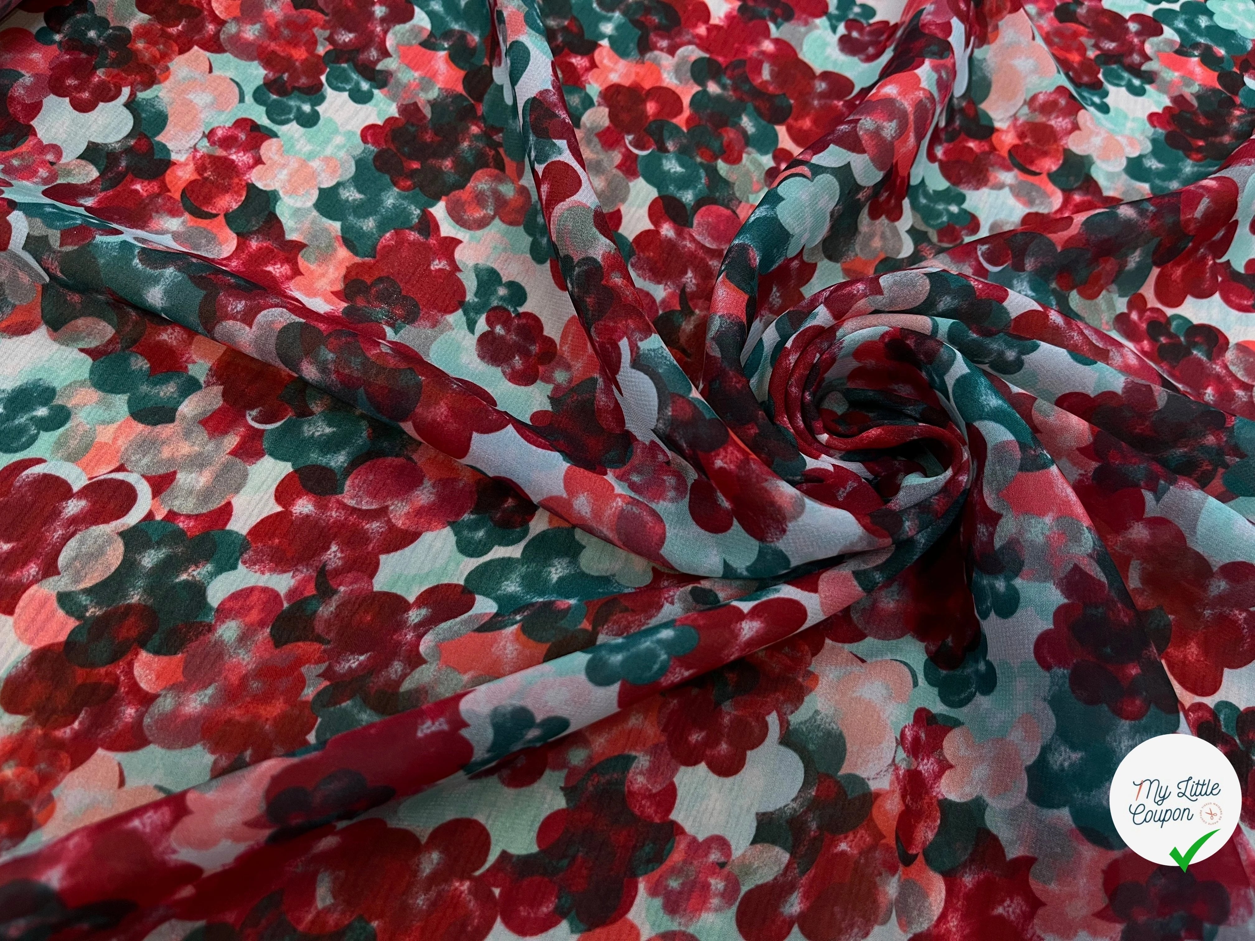 VOILE POLYESTER PASTILLE - My Little Coupon