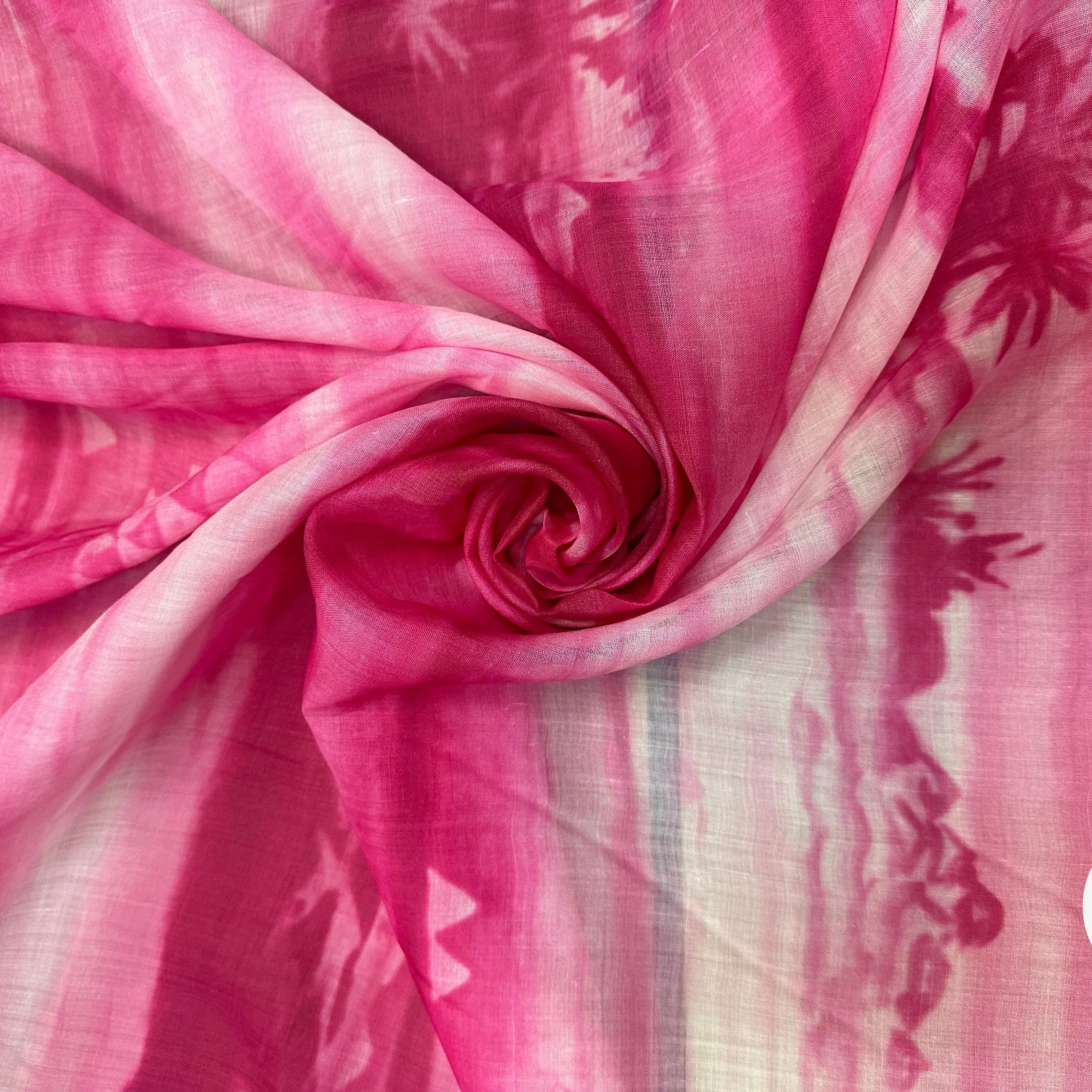 VOILE RAMIE GLIDA PARTY DECLASSÉ PALMIERS ROSÉS - My Little Coupon