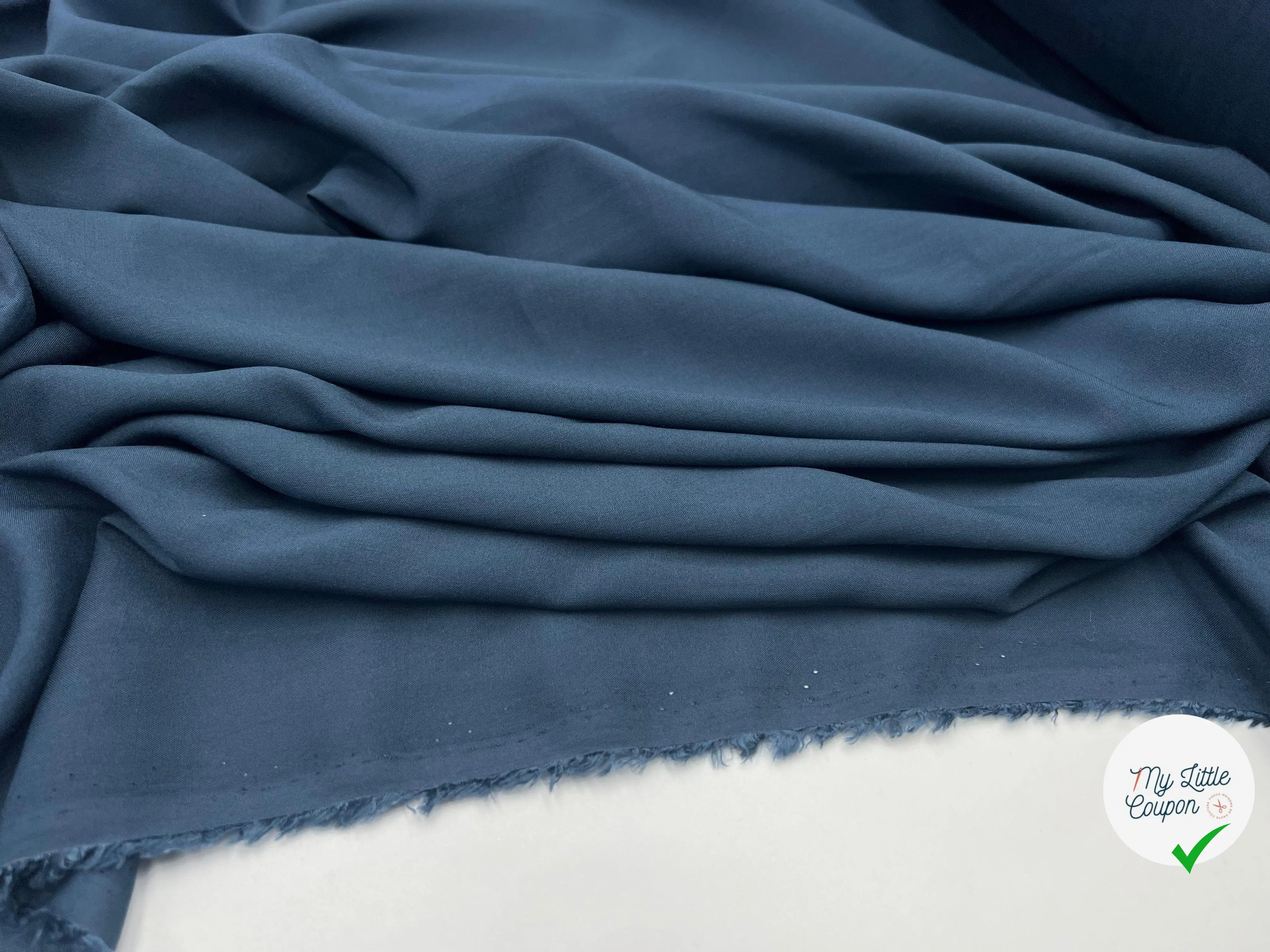 VOILE VISCOSE NIGHT BLEU - My Little Coupon - tissu - coudre