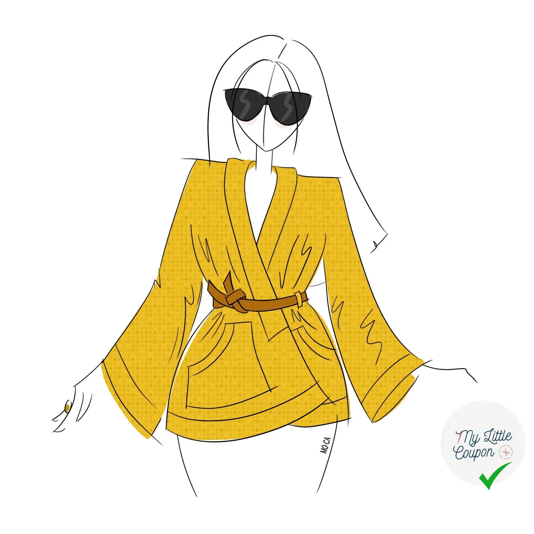 Veste Kimono Hiro - Tailles S à XXL - My Little Coupon