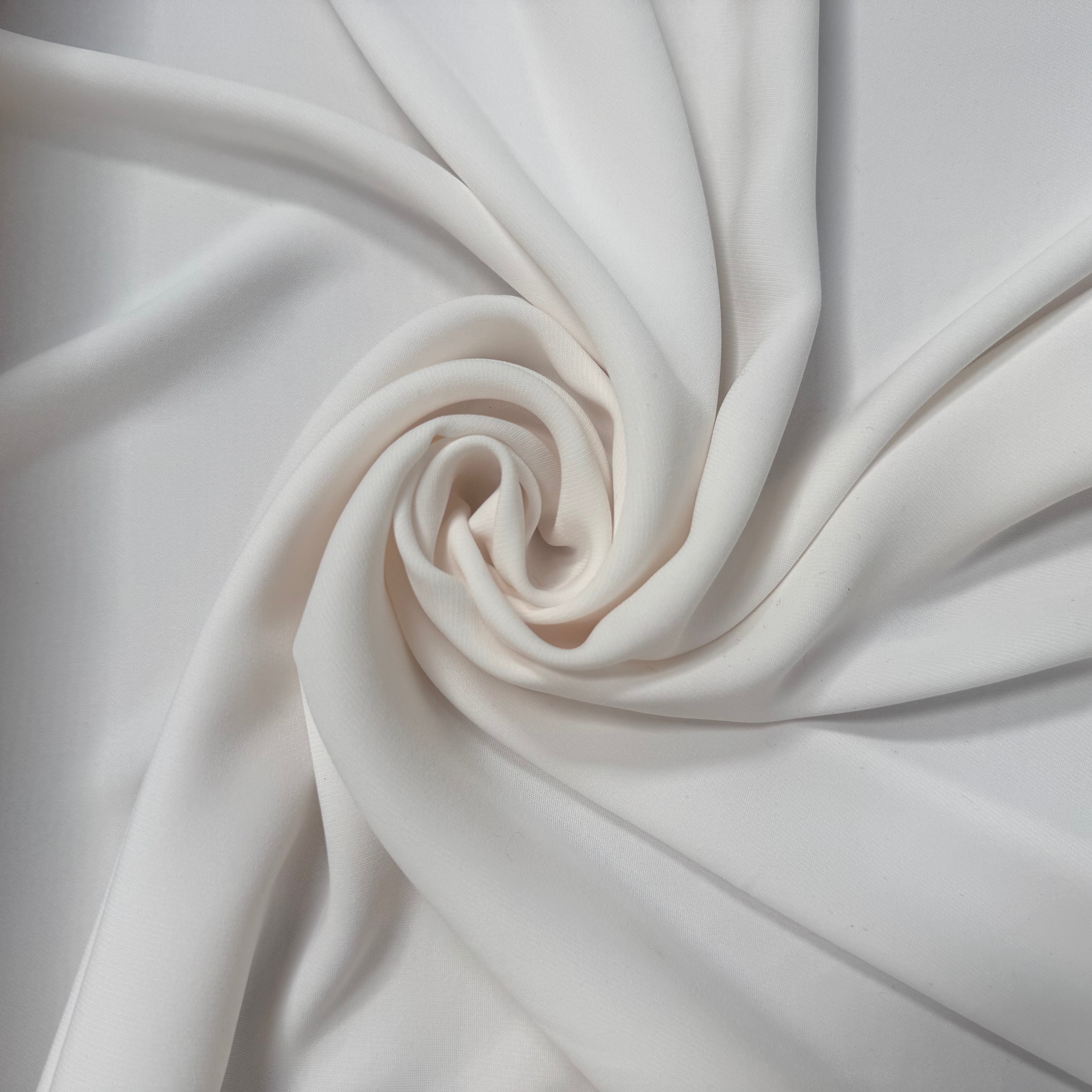 WHIPCORD FLUIDE SERGÉ BLANC CASSÉ UNI - My Little Coupon