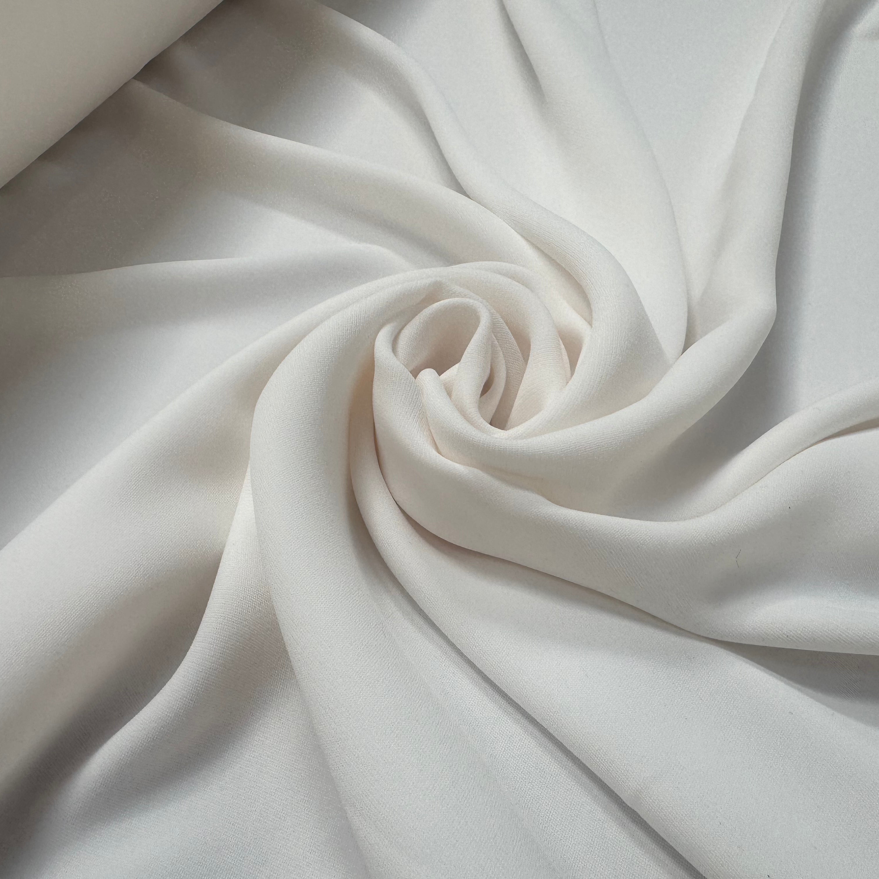 WHIPCORD FLUIDE SERGÉ BLANC CASSÉ UNI - My Little Coupon