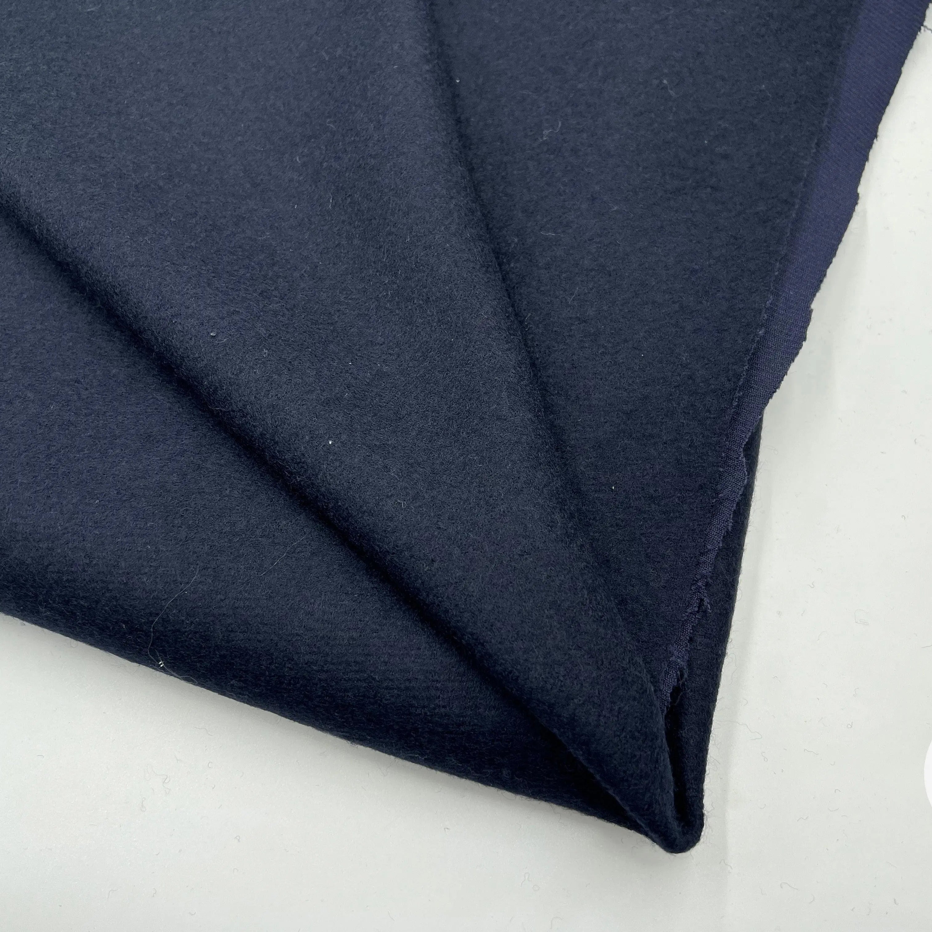 WHIPCORD PRESTIGE NAVY JAPON ENVERS GRATTÉ - My Little Coupon - tissu - coudre