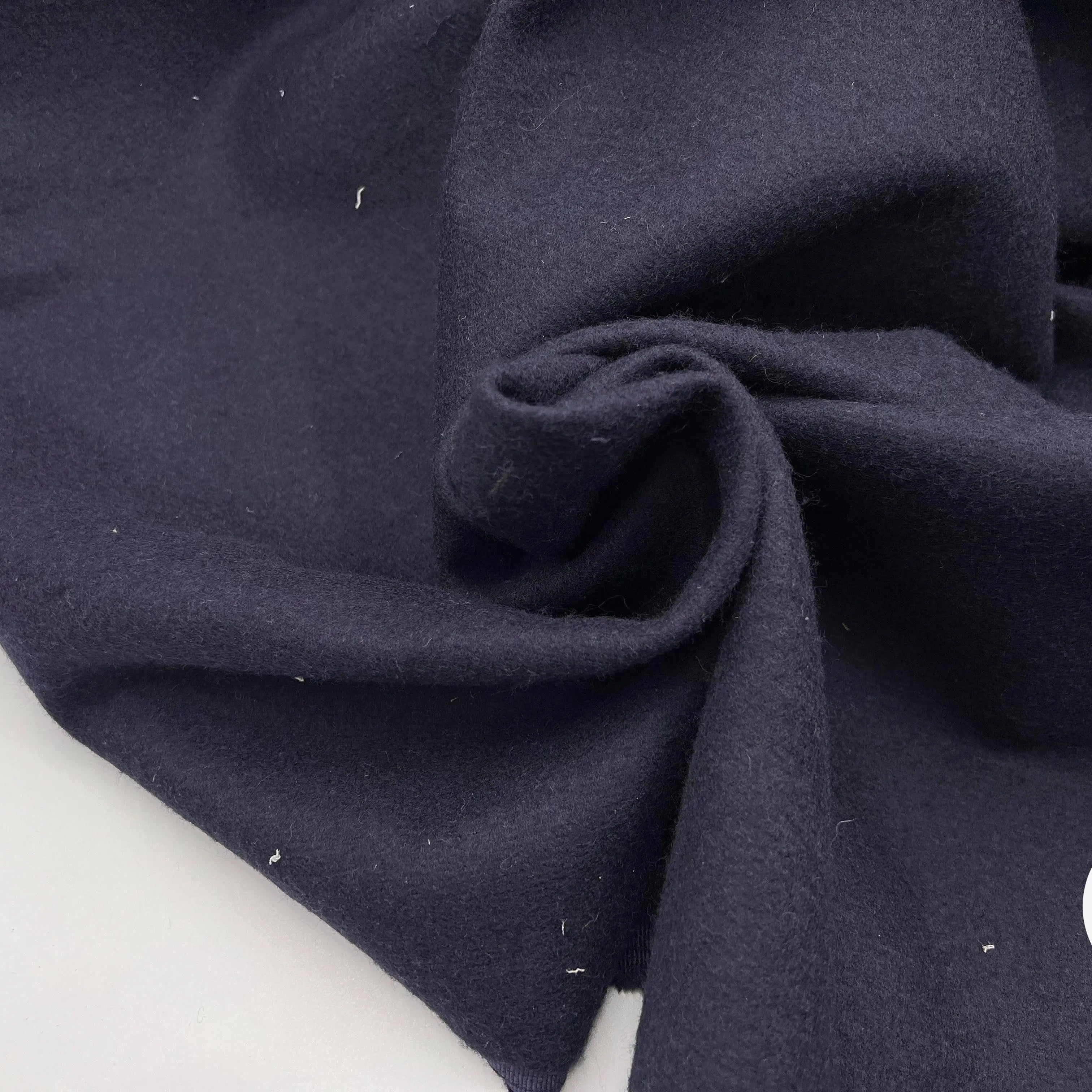 WHIPCORD PRESTIGE NAVY JAPON ENVERS GRATTÉ - My Little Coupon - tissu - coudre